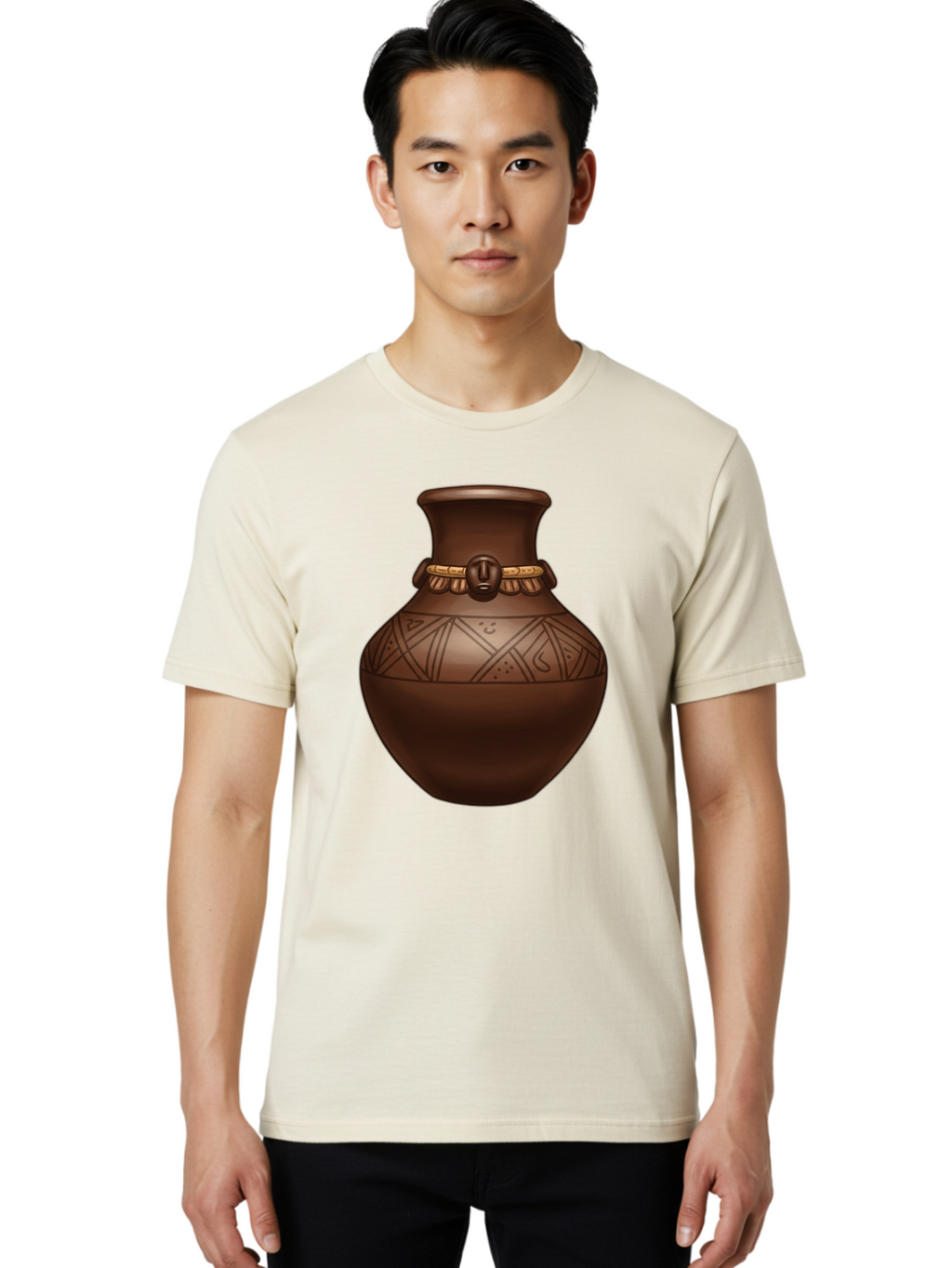 Clay-Pot-1 Men'S Graphic Tee, 100% Cotton, Comfortable Casual Summer Wear, Machine Washable, Vintage Camera, Old Camera, Antique Camera, Black Camera, Classic Photography, Photography Equipment, Nostalgic Device, Film Camera, Camera Art Bam043