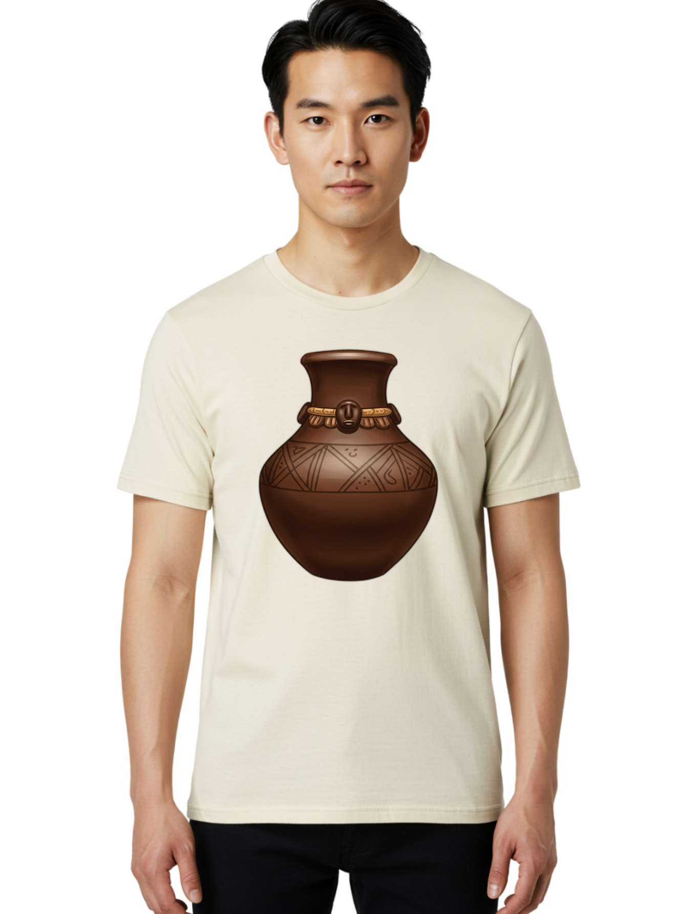 Clay-Pot-1 Men'S Graphic Tee, 100% Cotton, Comfortable Casual Summer Wear, Machine Washable, Vintage Camera, Old Camera, Antique Camera, Black Camera, Classic Photography, Photography Equipment, Nostalgic Device, Film Camera, Camera Art Bam043
