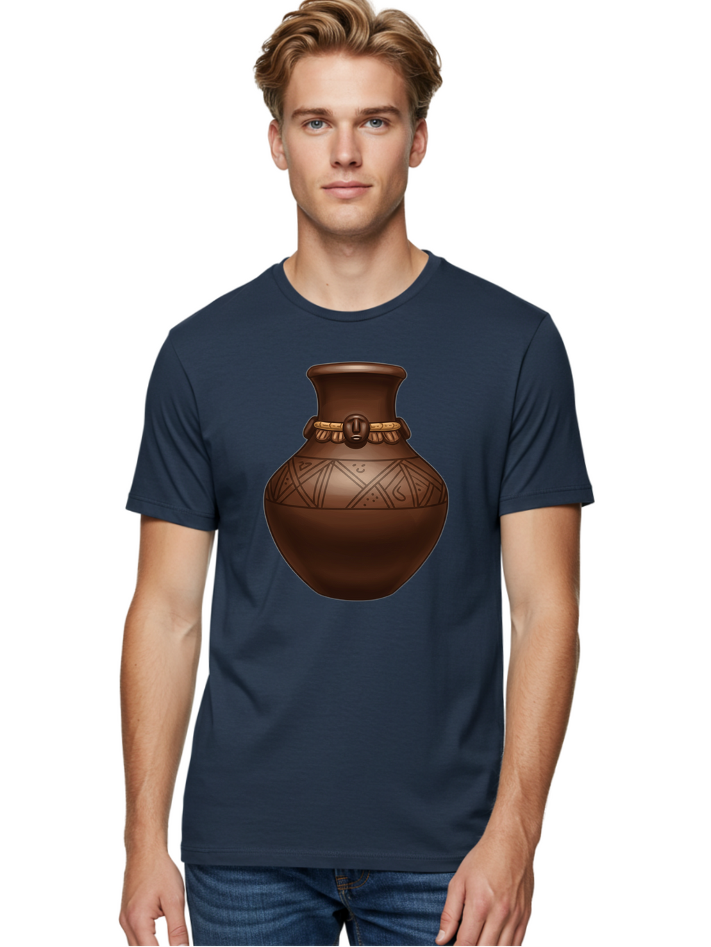 Clay-Pot-1 Men'S Graphic Tee, 100% Cotton, Comfortable Casual Summer Wear, Machine Washable, Vintage Camera, Old Camera, Antique Camera, Black Camera, Classic Photography, Photography Equipment, Nostalgic Device, Film Camera, Camera Art Bam043