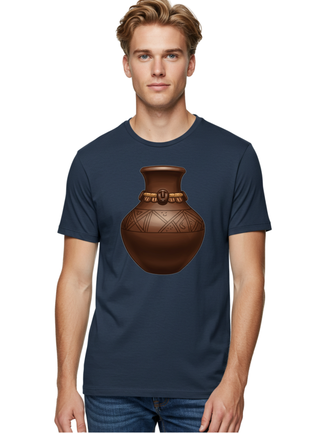 Clay-Pot-1 Men'S Graphic Tee, 100% Cotton, Comfortable Casual Summer Wear, Machine Washable, Vintage Camera, Old Camera, Antique Camera, Black Camera, Classic Photography, Photography Equipment, Nostalgic Device, Film Camera, Camera Art Bam043