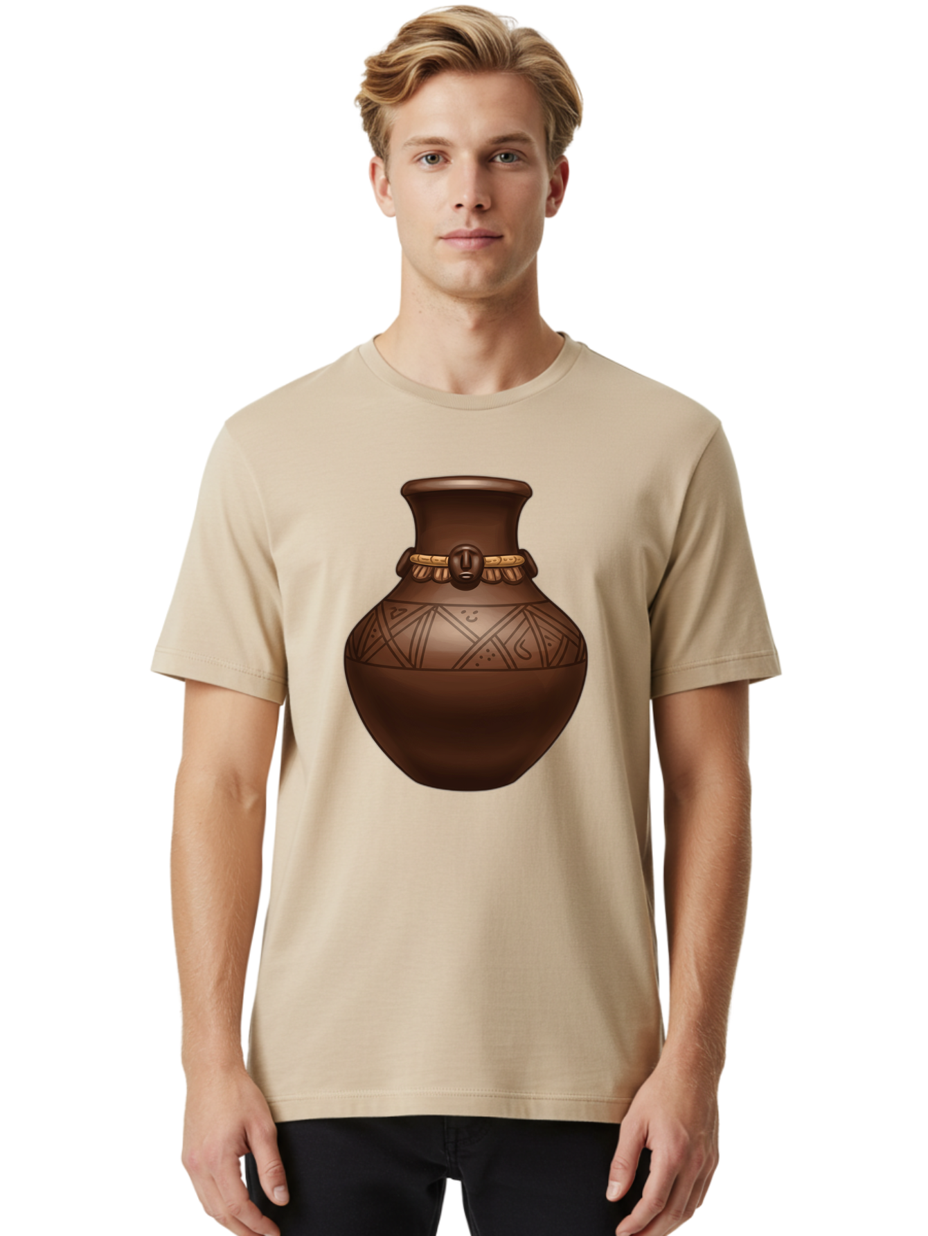 Clay-Pot-1 Men'S Graphic Tee, 100% Cotton, Comfortable Casual Summer Wear, Machine Washable, Vintage Camera, Old Camera, Antique Camera, Black Camera, Classic Photography, Photography Equipment, Nostalgic Device, Film Camera, Camera Art Bam043