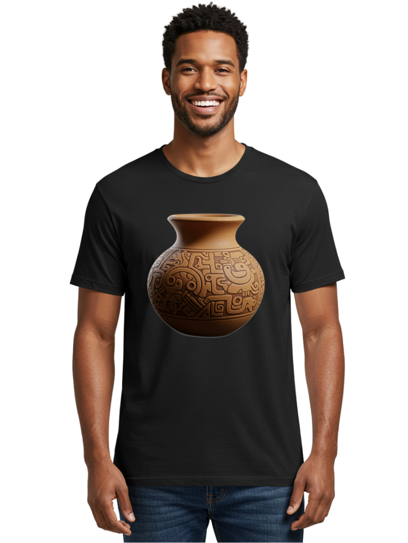 Clay-Pot Men'S Graphic Tee, 100% Cotton, Comfortable Casual Summer Wear, Machine Washable, Vintage Camera, Old Camera, Antique Camera, Black Camera, Classic Photography, Photography Equipment, Nostalgic Device, Film Camera, Camera Art Bam044