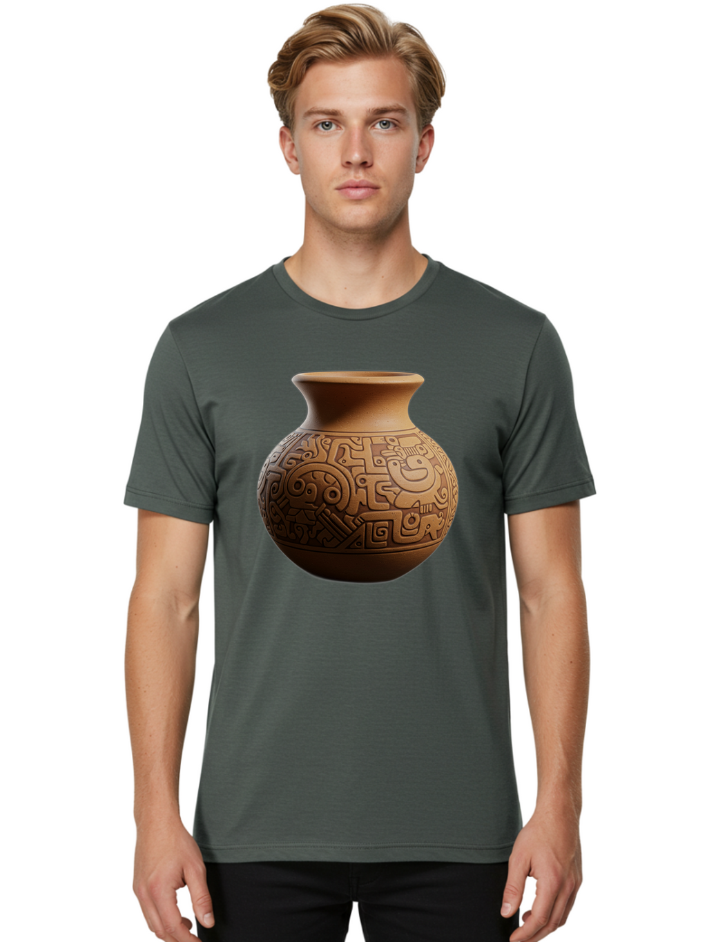 Clay-Pot Men'S Graphic Tee, 100% Cotton, Comfortable Casual Summer Wear, Machine Washable, Vintage Camera, Old Camera, Antique Camera, Black Camera, Classic Photography, Photography Equipment, Nostalgic Device, Film Camera, Camera Art Bam044