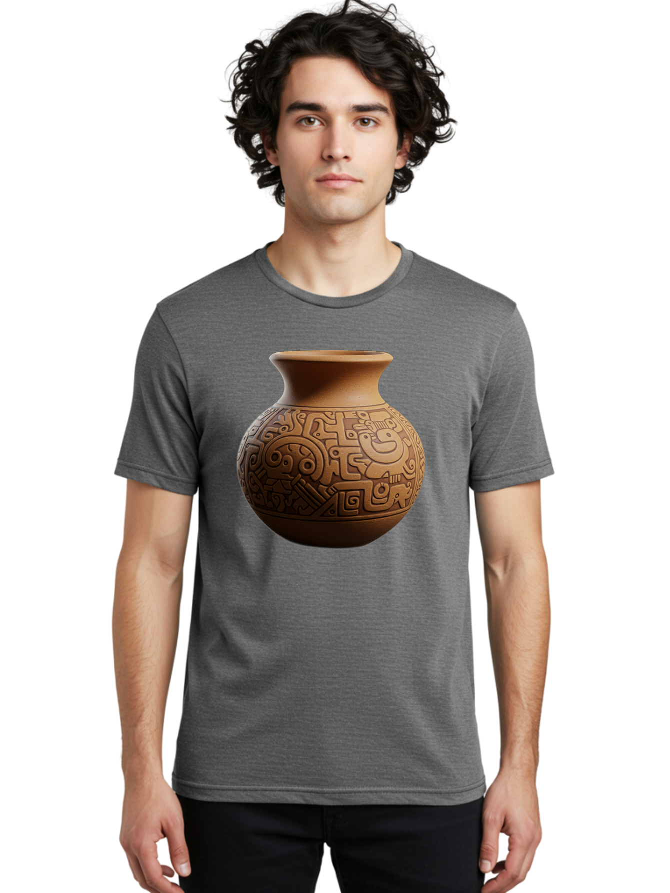 Clay-Pot Men'S Graphic Tee, 100% Cotton, Comfortable Casual Summer Wear, Machine Washable, Vintage Camera, Old Camera, Antique Camera, Black Camera, Classic Photography, Photography Equipment, Nostalgic Device, Film Camera, Camera Art Bam044
