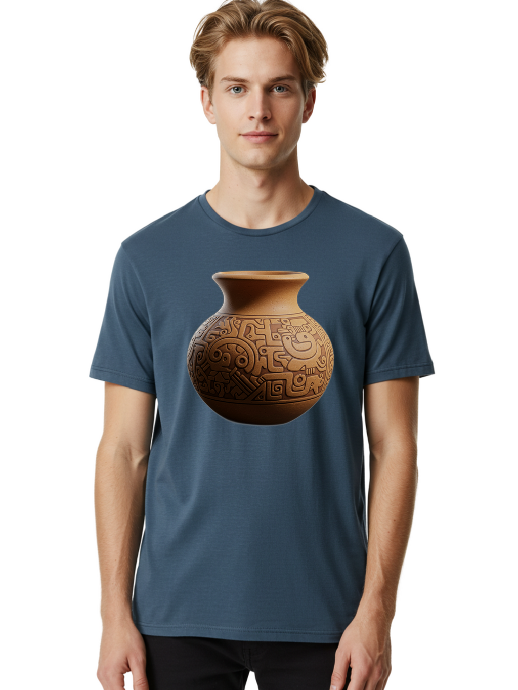 Clay-Pot Men'S Graphic Tee, 100% Cotton, Comfortable Casual Summer Wear, Machine Washable, Vintage Camera, Old Camera, Antique Camera, Black Camera, Classic Photography, Photography Equipment, Nostalgic Device, Film Camera, Camera Art Bam044