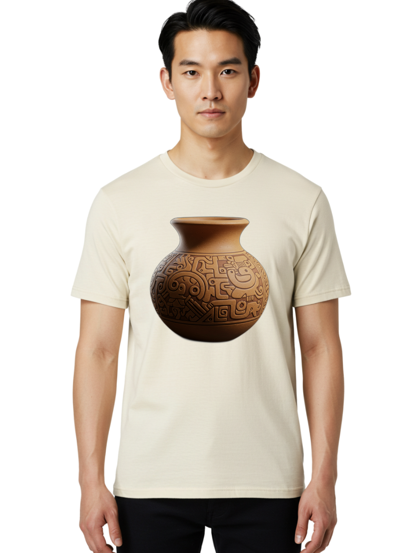 Clay-Pot Men'S Graphic Tee, 100% Cotton, Comfortable Casual Summer Wear, Machine Washable, Vintage Camera, Old Camera, Antique Camera, Black Camera, Classic Photography, Photography Equipment, Nostalgic Device, Film Camera, Camera Art Bam044