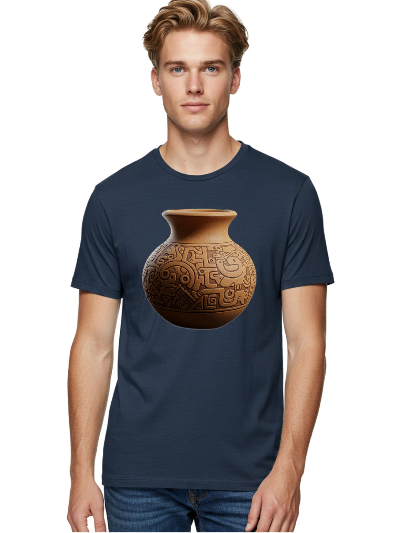 Clay-Pot Men'S Graphic Tee, 100% Cotton, Comfortable Casual Summer Wear, Machine Washable, Vintage Camera, Old Camera, Antique Camera, Black Camera, Classic Photography, Photography Equipment, Nostalgic Device, Film Camera, Camera Art Bam044