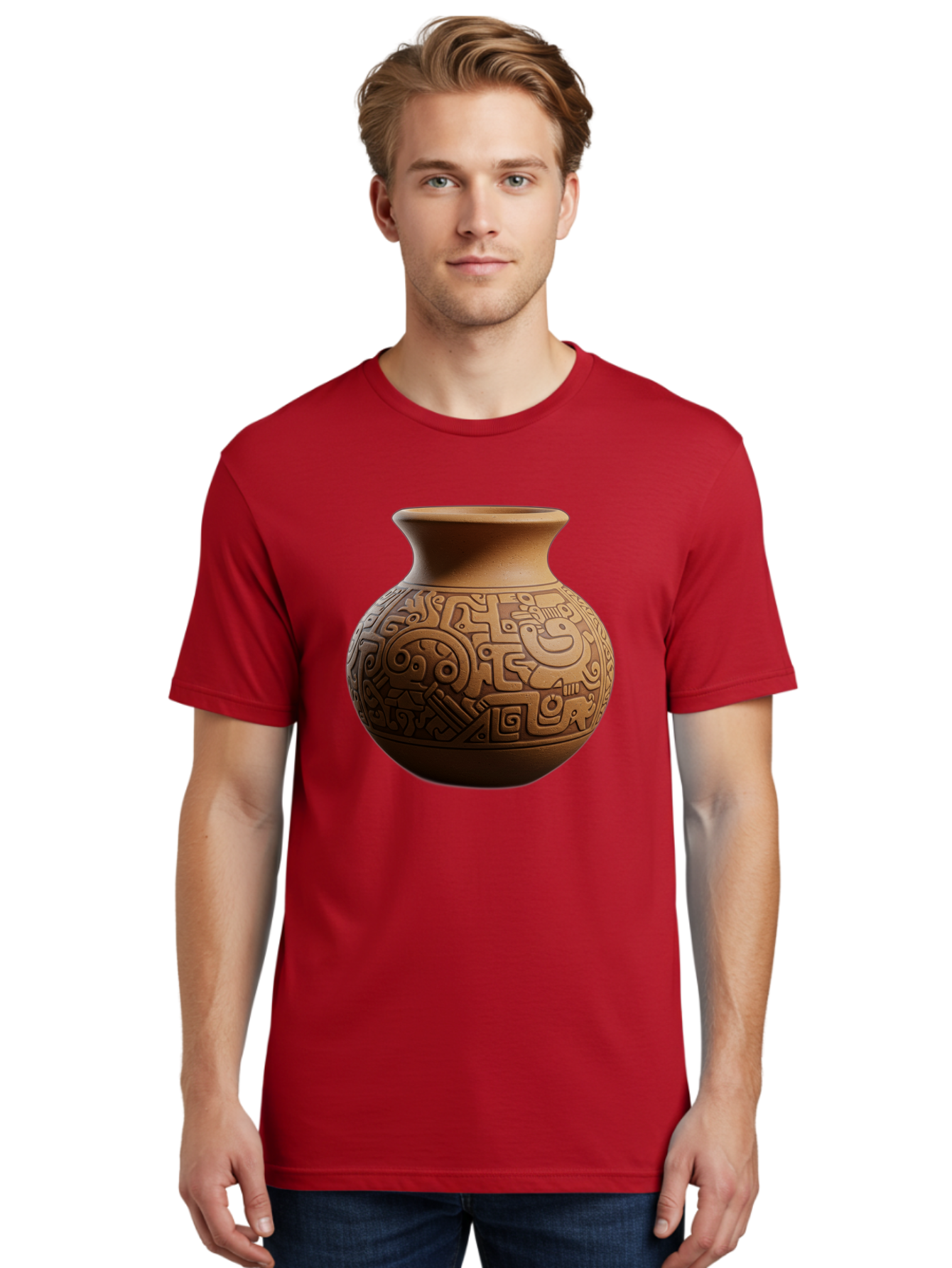 Clay-Pot Men'S Graphic Tee, 100% Cotton, Comfortable Casual Summer Wear, Machine Washable, Vintage Camera, Old Camera, Antique Camera, Black Camera, Classic Photography, Photography Equipment, Nostalgic Device, Film Camera, Camera Art Bam044