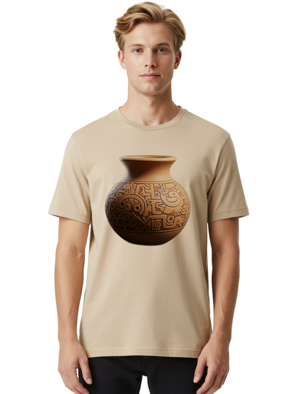 Clay-Pot Men'S Graphic Tee, 100% Cotton, Comfortable Casual Summer Wear, Machine Washable, Vintage Camera, Old Camera, Antique Camera, Black Camera, Classic Photography, Photography Equipment, Nostalgic Device, Film Camera, Camera Art Bam044