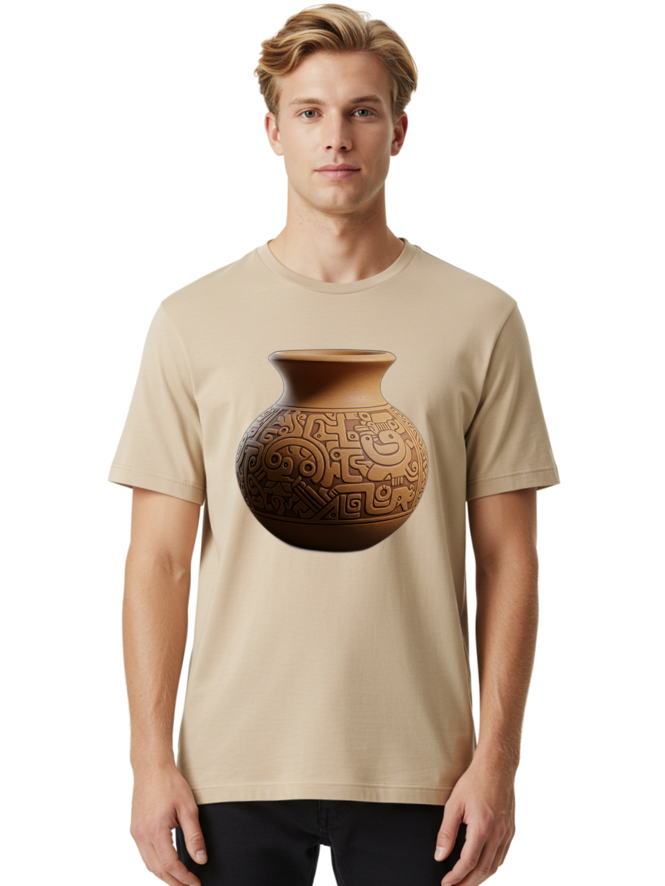 Clay-Pot Men'S Graphic Tee, 100% Cotton, Comfortable Casual Summer Wear, Machine Washable, Vintage Camera, Old Camera, Antique Camera, Black Camera, Classic Photography, Photography Equipment, Nostalgic Device, Film Camera, Camera Art Bam044