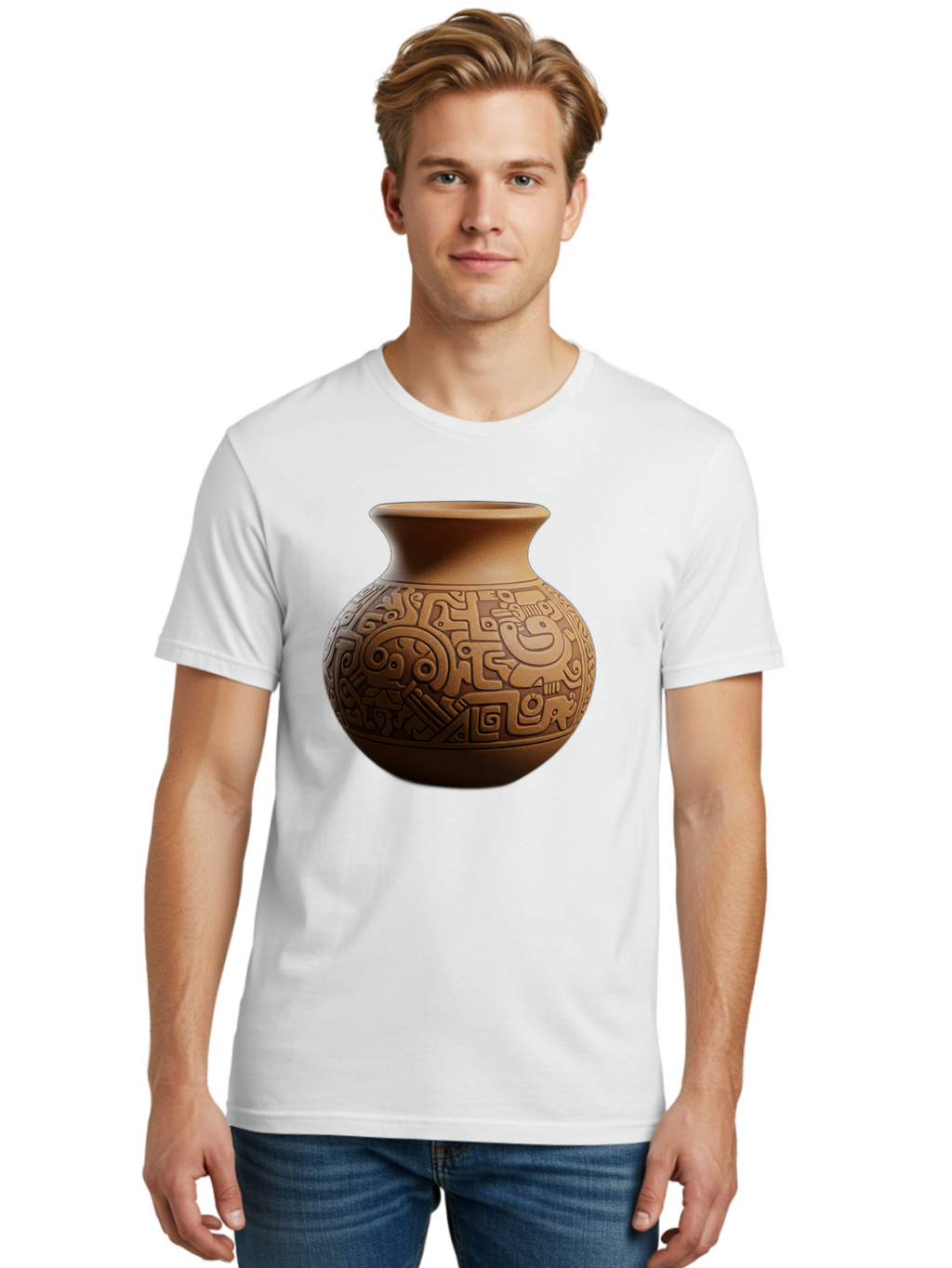 Clay-Pot Men'S Graphic Tee, 100% Cotton, Comfortable Casual Summer Wear, Machine Washable, Vintage Camera, Old Camera, Antique Camera, Black Camera, Classic Photography, Photography Equipment, Nostalgic Device, Film Camera, Camera Art Bam044