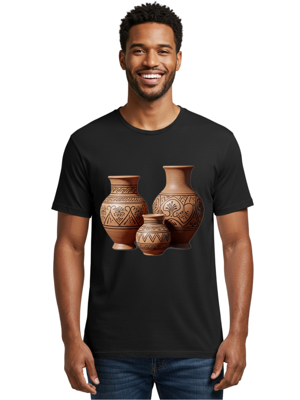 Clay-Pots Men'S Graphic Tee, 100% Cotton, Comfortable Casual Summer Wear, Machine Washable, Vintage Camera, Old Camera, Antique Camera, Black Camera, Classic Photography, Photography Equipment, Nostalgic Device, Film Camera, Camera Art Bam045