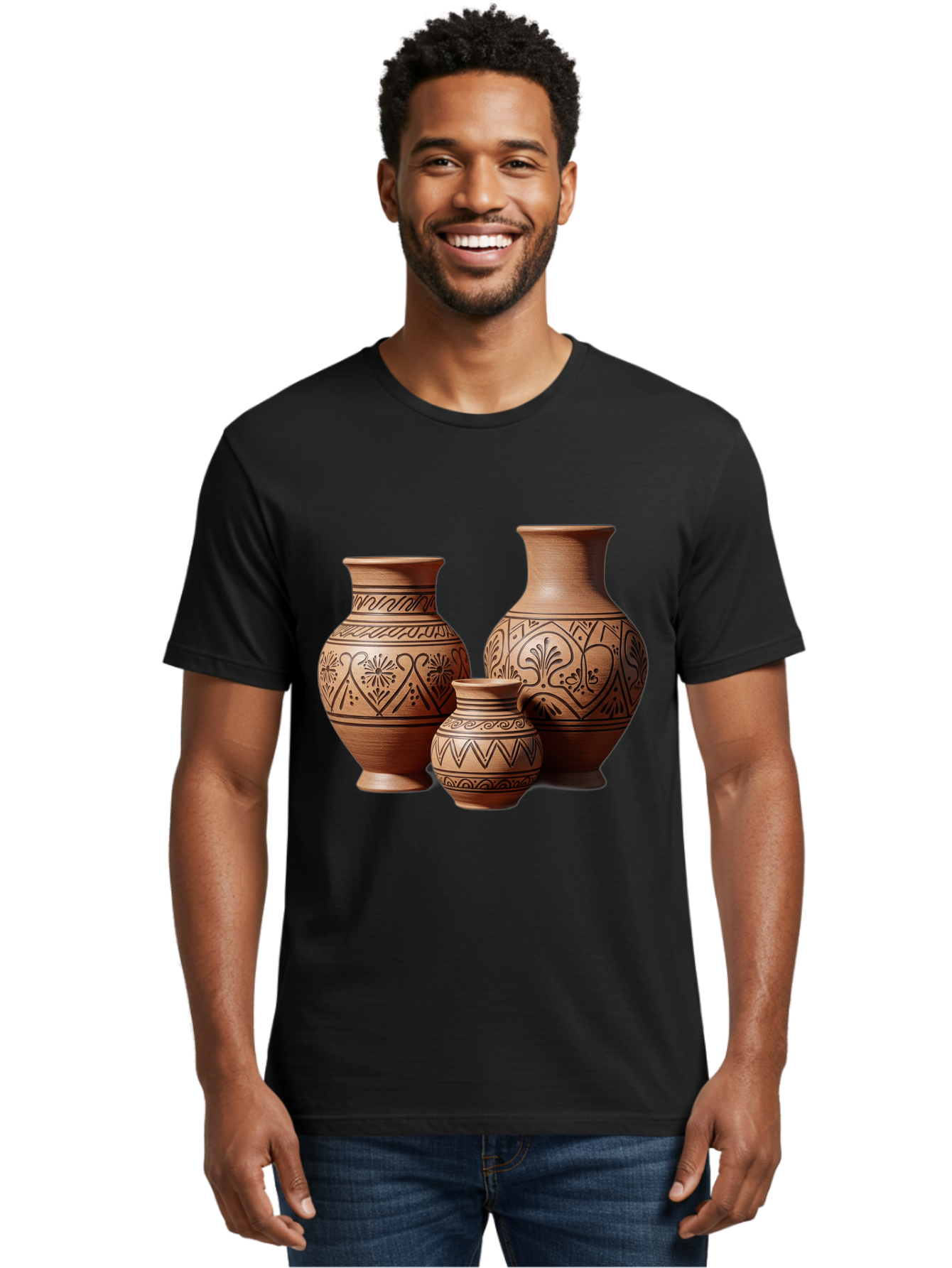 Clay-Pots Men'S Graphic Tee, 100% Cotton, Comfortable Casual Summer Wear, Machine Washable, Vintage Camera, Old Camera, Antique Camera, Black Camera, Classic Photography, Photography Equipment, Nostalgic Device, Film Camera, Camera Art Bam045