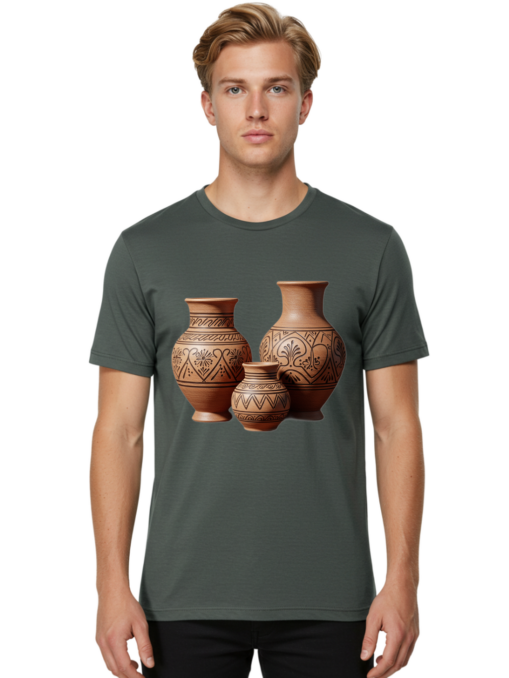 Clay-Pots Men'S Graphic Tee, 100% Cotton, Comfortable Casual Summer Wear, Machine Washable, Vintage Camera, Old Camera, Antique Camera, Black Camera, Classic Photography, Photography Equipment, Nostalgic Device, Film Camera, Camera Art Bam045