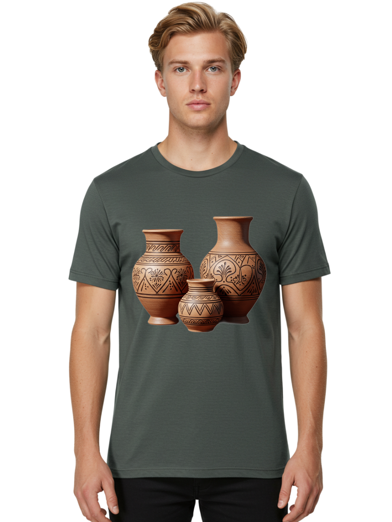 Clay-Pots Men'S Graphic Tee, 100% Cotton, Comfortable Casual Summer Wear, Machine Washable, Vintage Camera, Old Camera, Antique Camera, Black Camera, Classic Photography, Photography Equipment, Nostalgic Device, Film Camera, Camera Art Bam045
