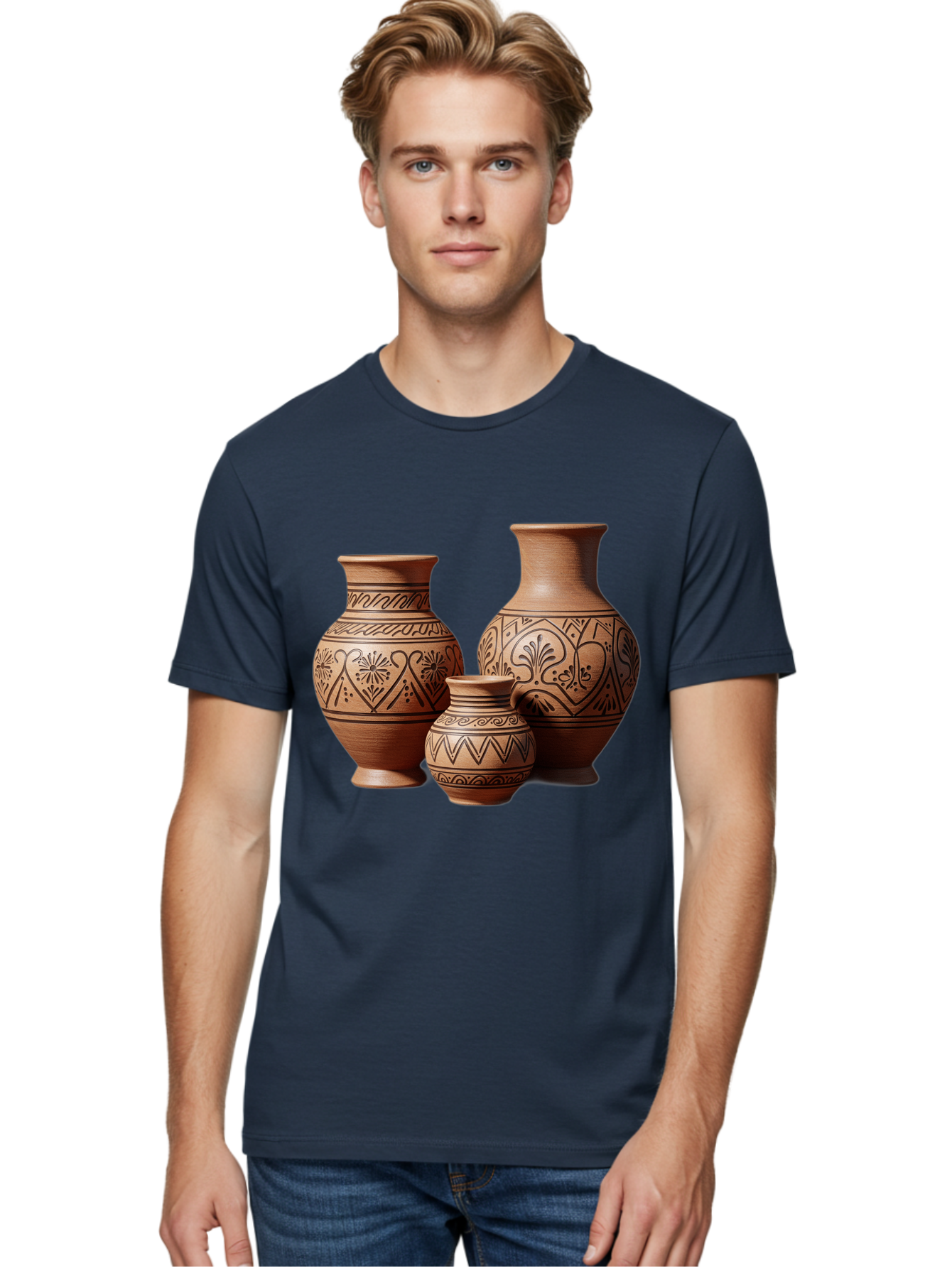 Clay-Pots Men'S Graphic Tee, 100% Cotton, Comfortable Casual Summer Wear, Machine Washable, Vintage Camera, Old Camera, Antique Camera, Black Camera, Classic Photography, Photography Equipment, Nostalgic Device, Film Camera, Camera Art Bam045