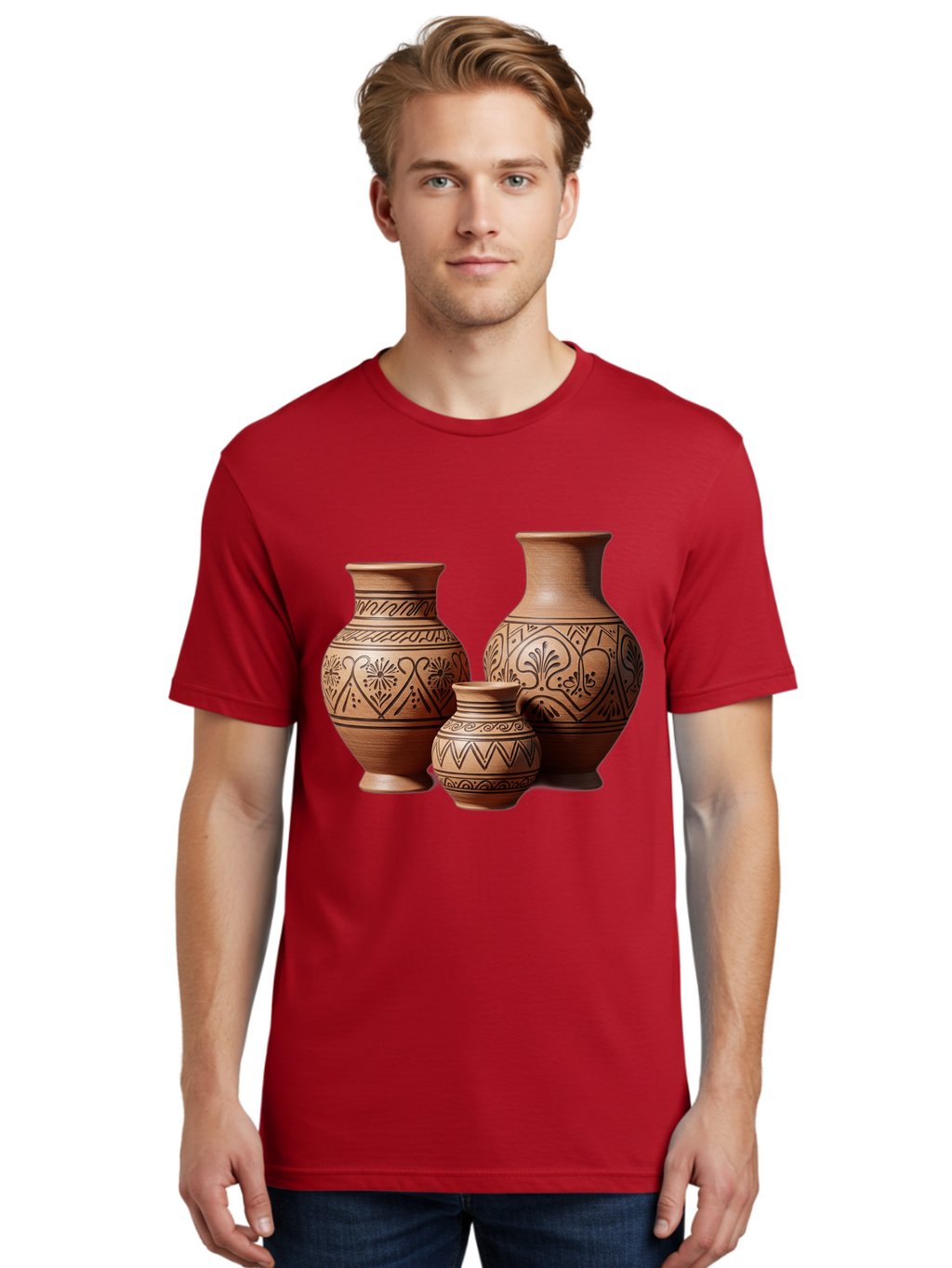 Clay-Pots Men'S Graphic Tee, 100% Cotton, Comfortable Casual Summer Wear, Machine Washable, Vintage Camera, Old Camera, Antique Camera, Black Camera, Classic Photography, Photography Equipment, Nostalgic Device, Film Camera, Camera Art Bam045