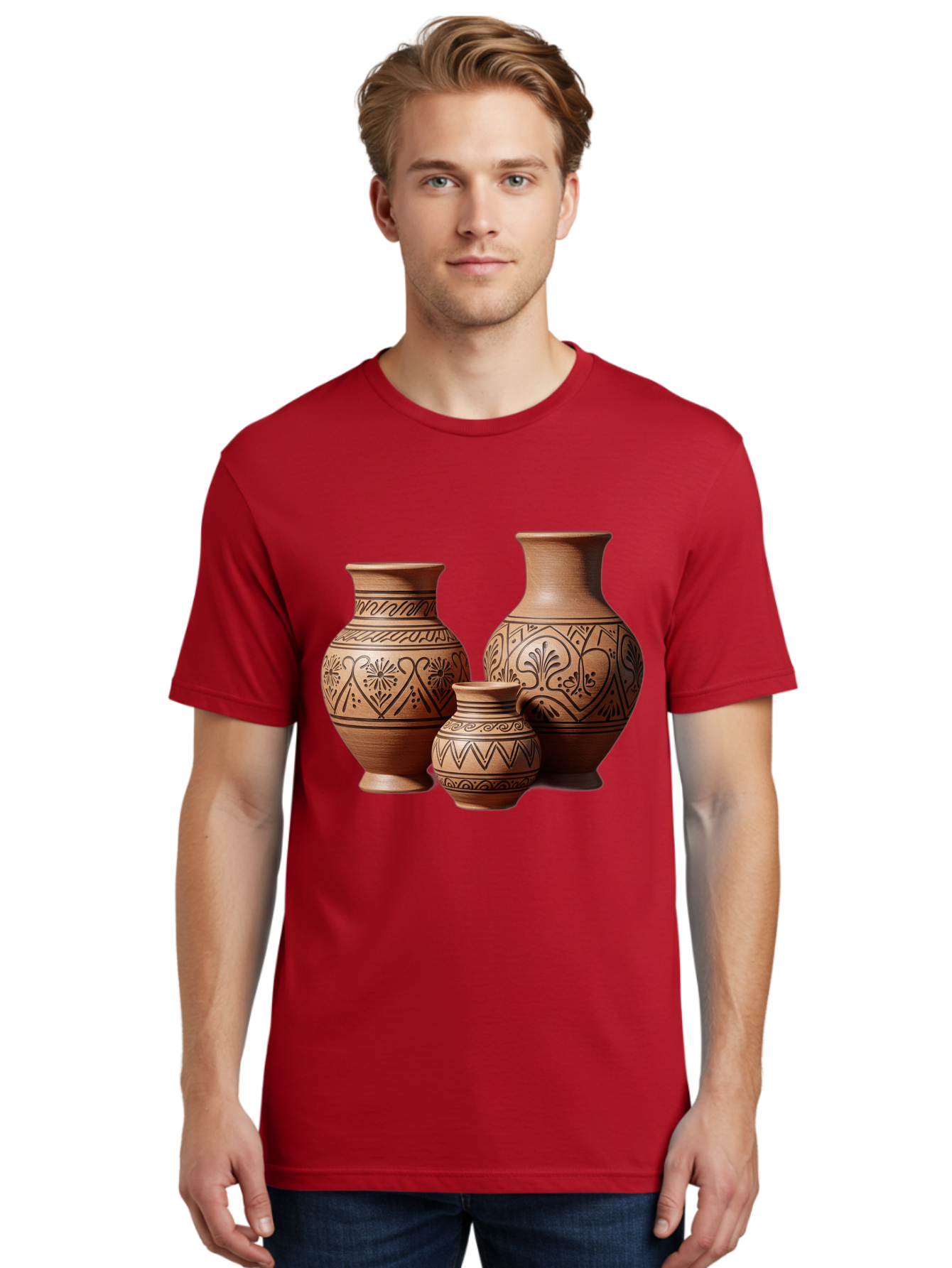 Clay-Pots Men'S Graphic Tee, 100% Cotton, Comfortable Casual Summer Wear, Machine Washable, Vintage Camera, Old Camera, Antique Camera, Black Camera, Classic Photography, Photography Equipment, Nostalgic Device, Film Camera, Camera Art Bam045