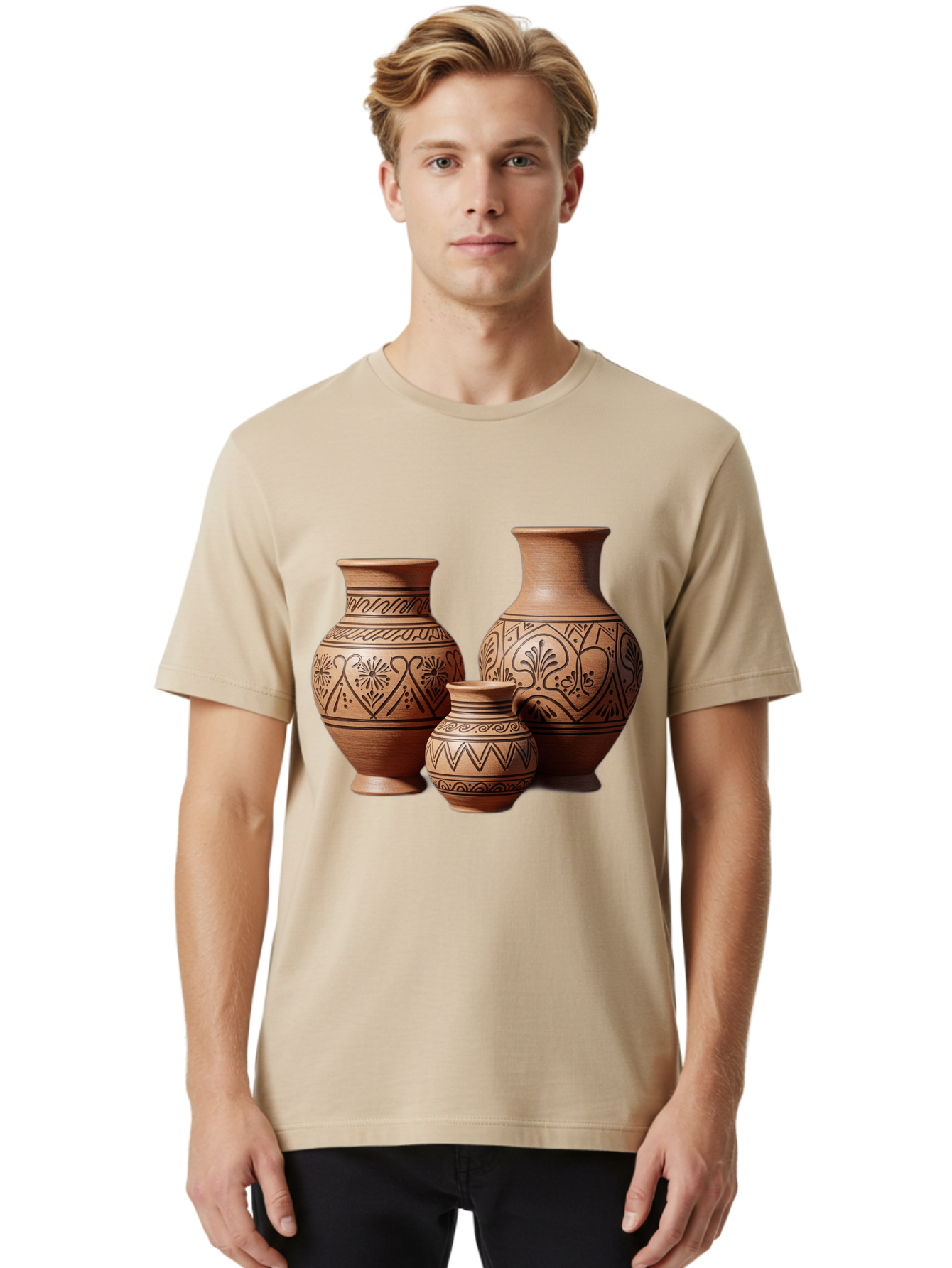 Clay-Pots Men'S Graphic Tee, 100% Cotton, Comfortable Casual Summer Wear, Machine Washable, Vintage Camera, Old Camera, Antique Camera, Black Camera, Classic Photography, Photography Equipment, Nostalgic Device, Film Camera, Camera Art Bam045