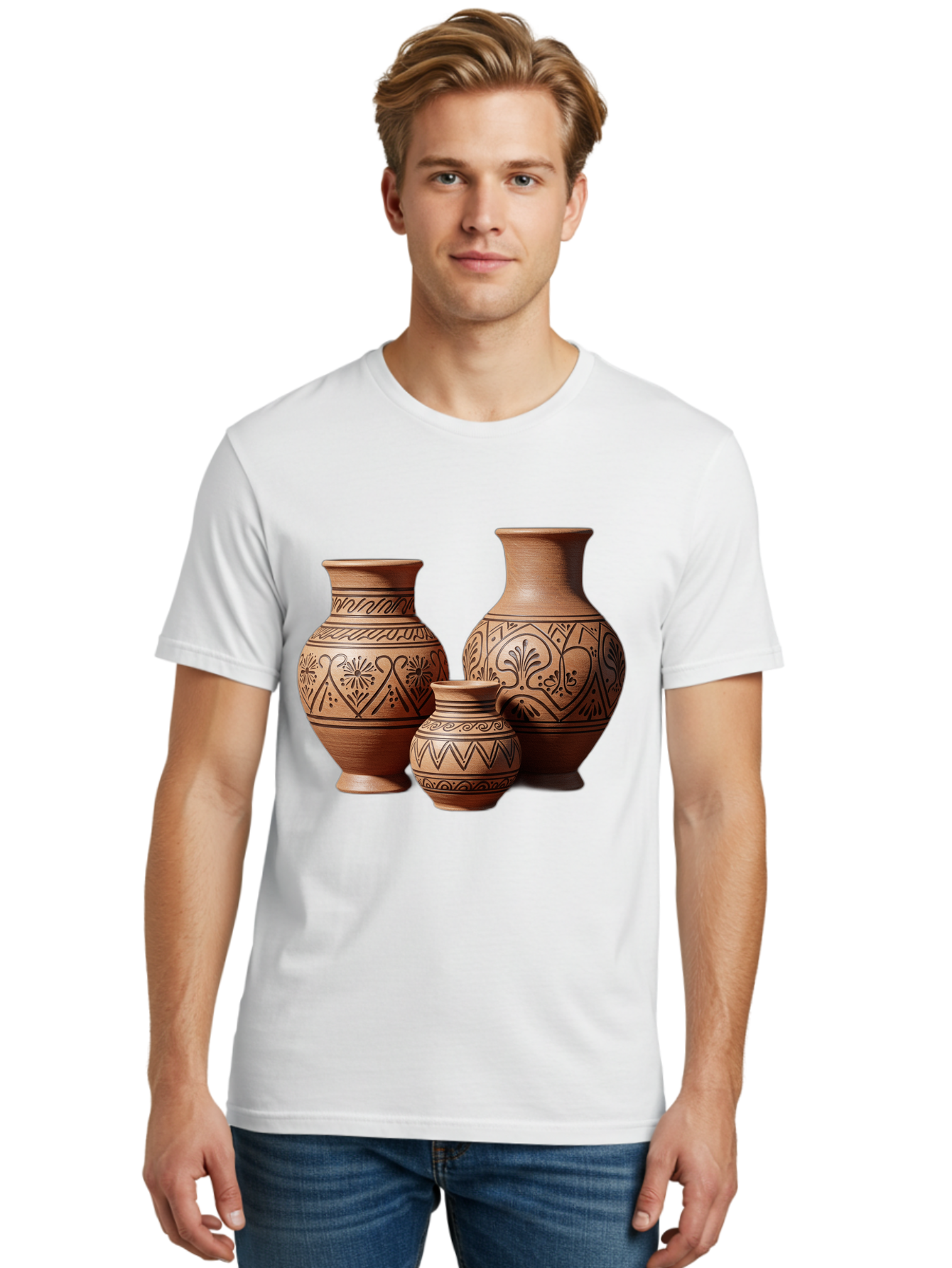 Clay-Pots Men'S Graphic Tee, 100% Cotton, Comfortable Casual Summer Wear, Machine Washable, Vintage Camera, Old Camera, Antique Camera, Black Camera, Classic Photography, Photography Equipment, Nostalgic Device, Film Camera, Camera Art Bam045