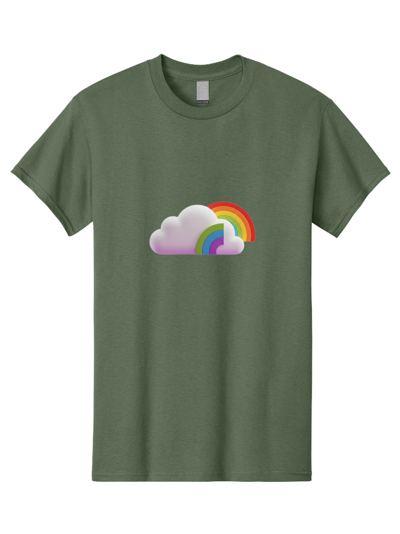 Cloud-And-Rainbow Men'S Graphic Tee, 100% Cotton, Comfortable Casual Summer Wear, Machine Washable, Vintage Camera, Old Camera, Antique Camera, Black Camera, Classic Photography, Photography Equipment, Nostalgic Device, Film Camera, Camera Art Bam046