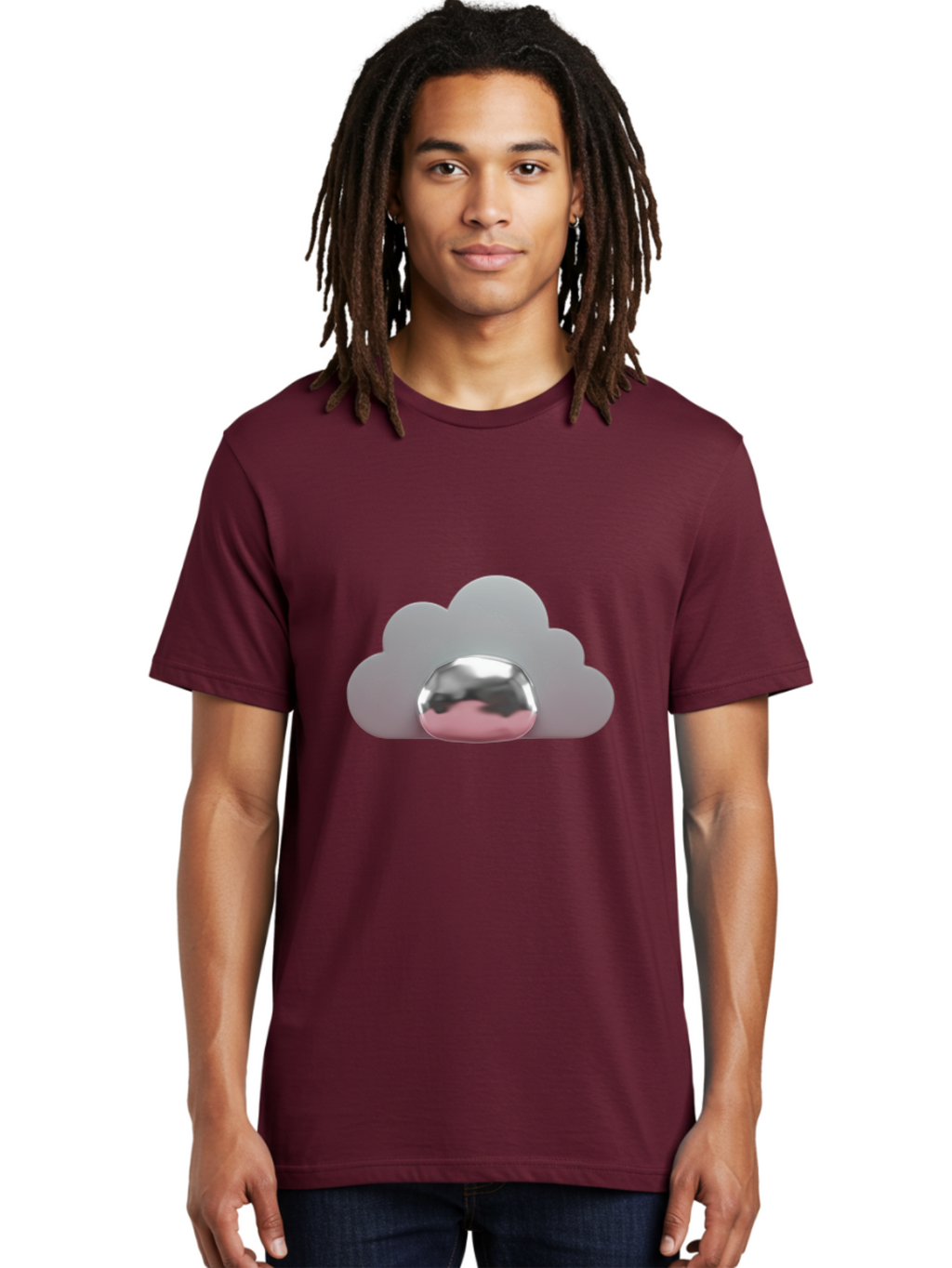 Cloud-Badge Men'S Graphic Tee, 100% Cotton, Comfortable Casual Summer Wear, Machine Washable, Vintage Camera, Old Camera, Antique Camera, Black Camera, Classic Photography, Photography Equipment, Nostalgic Device, Film Camera, Camera Art Bam047