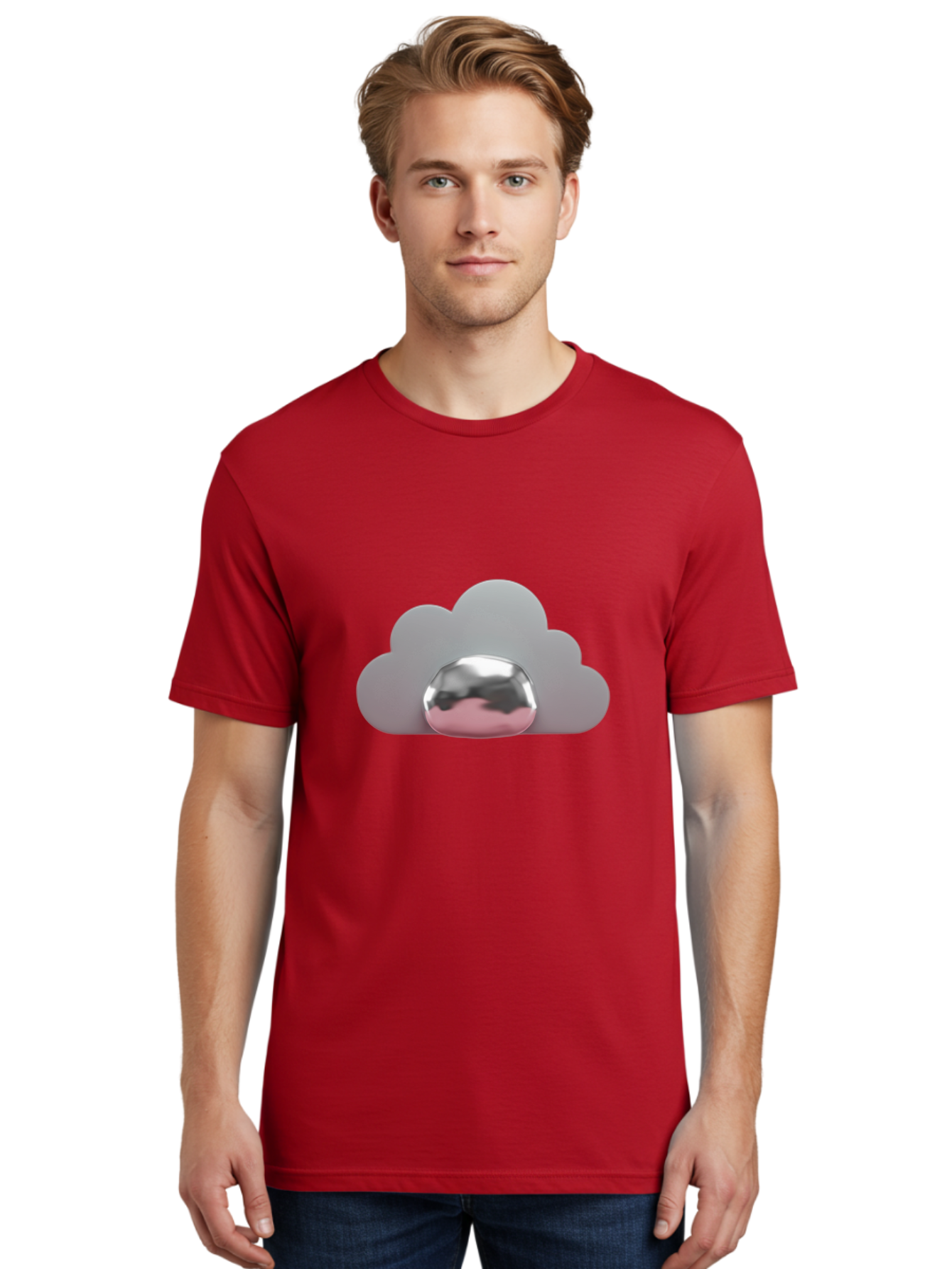 Cloud-Badge Men'S Graphic Tee, 100% Cotton, Comfortable Casual Summer Wear, Machine Washable, Vintage Camera, Old Camera, Antique Camera, Black Camera, Classic Photography, Photography Equipment, Nostalgic Device, Film Camera, Camera Art Bam047