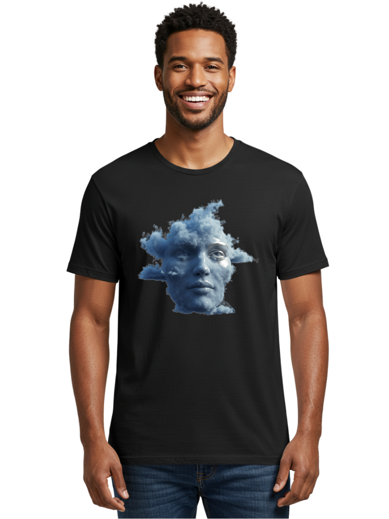 Cloud-Face Men'S Graphic Tee, 100% Cotton, Comfortable Casual Summer Wear, Machine Washable, Vintage Camera, Old Camera, Antique Camera, Black Camera, Classic Photography, Photography Equipment, Nostalgic Device, Film Camera, Camera Art Bam049