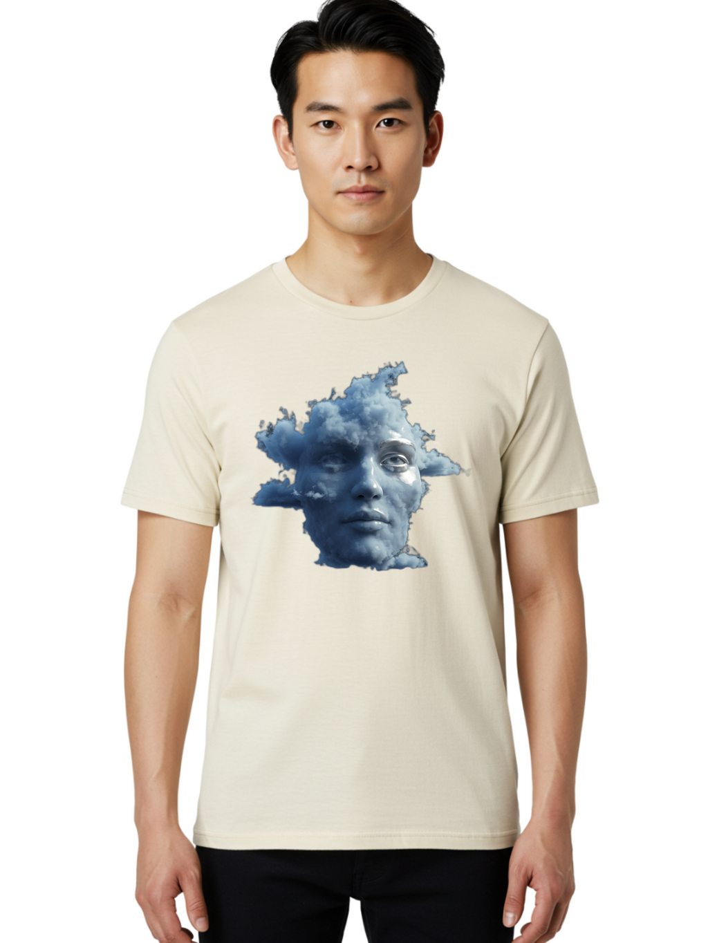 Cloud-Face Men'S Graphic Tee, 100% Cotton, Comfortable Casual Summer Wear, Machine Washable, Vintage Camera, Old Camera, Antique Camera, Black Camera, Classic Photography, Photography Equipment, Nostalgic Device, Film Camera, Camera Art Bam049