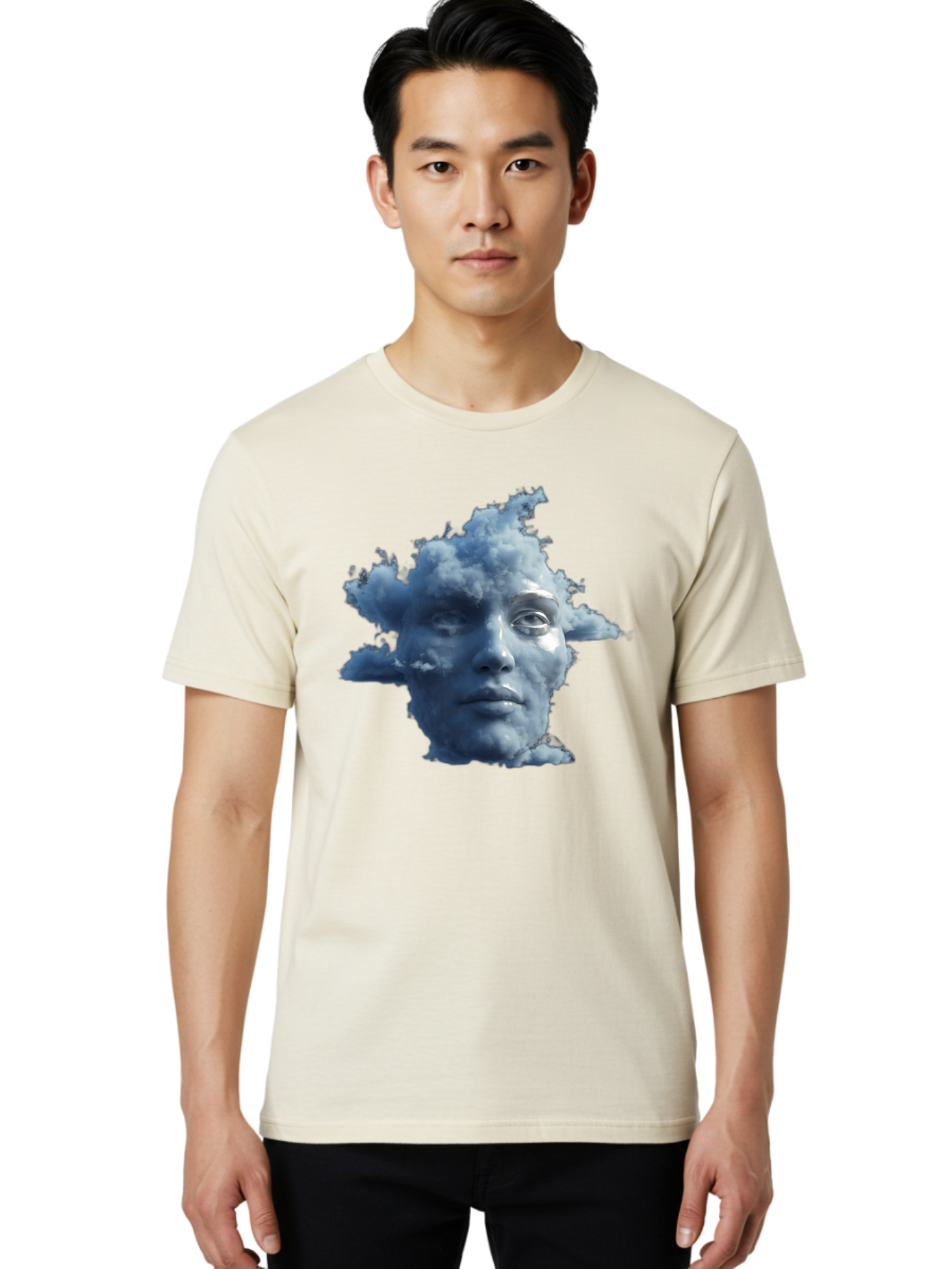 Cloud-Face Men'S Graphic Tee, 100% Cotton, Comfortable Casual Summer Wear, Machine Washable, Vintage Camera, Old Camera, Antique Camera, Black Camera, Classic Photography, Photography Equipment, Nostalgic Device, Film Camera, Camera Art Bam049