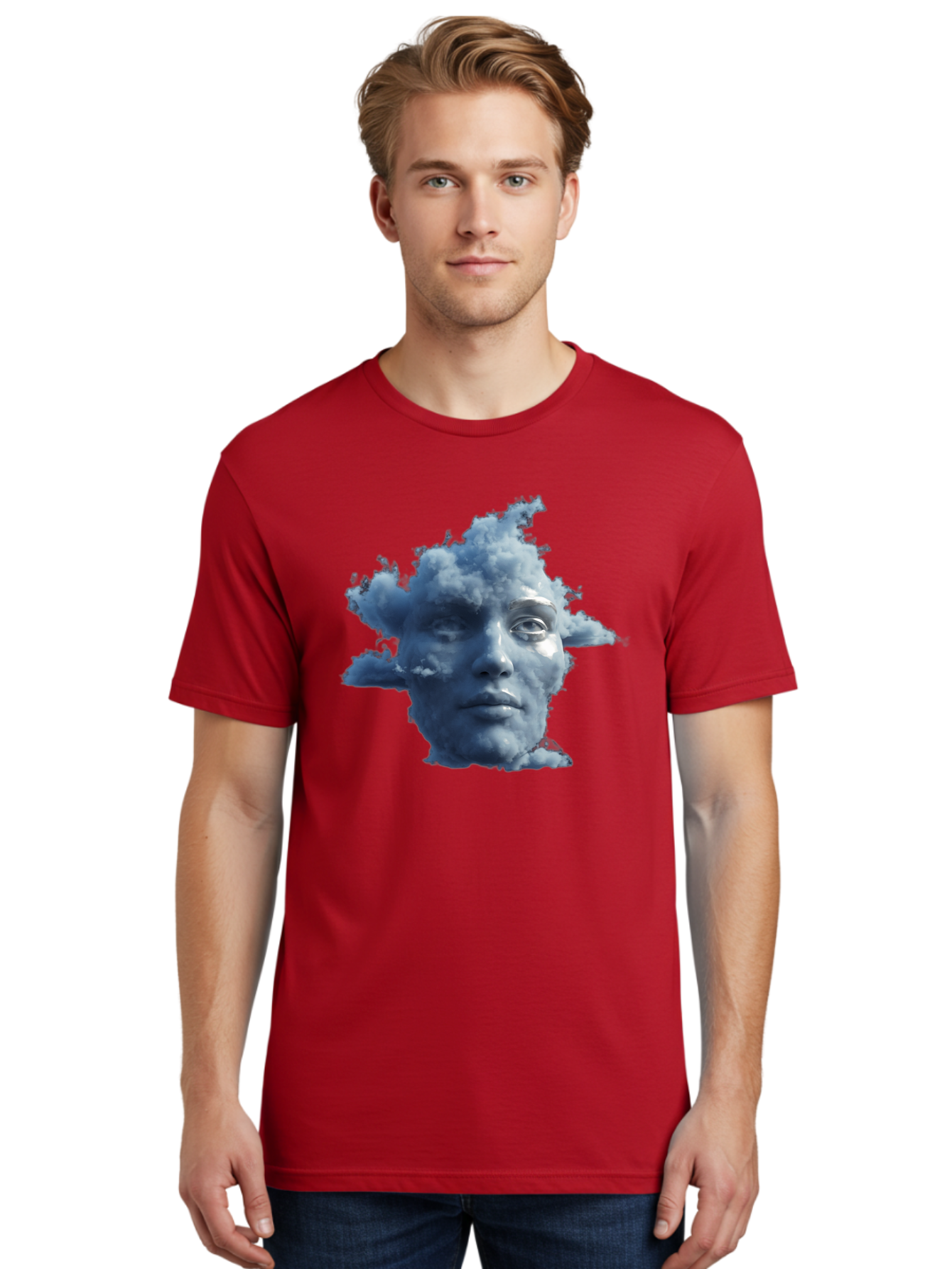 Cloud-Face Men'S Graphic Tee, 100% Cotton, Comfortable Casual Summer Wear, Machine Washable, Vintage Camera, Old Camera, Antique Camera, Black Camera, Classic Photography, Photography Equipment, Nostalgic Device, Film Camera, Camera Art Bam049