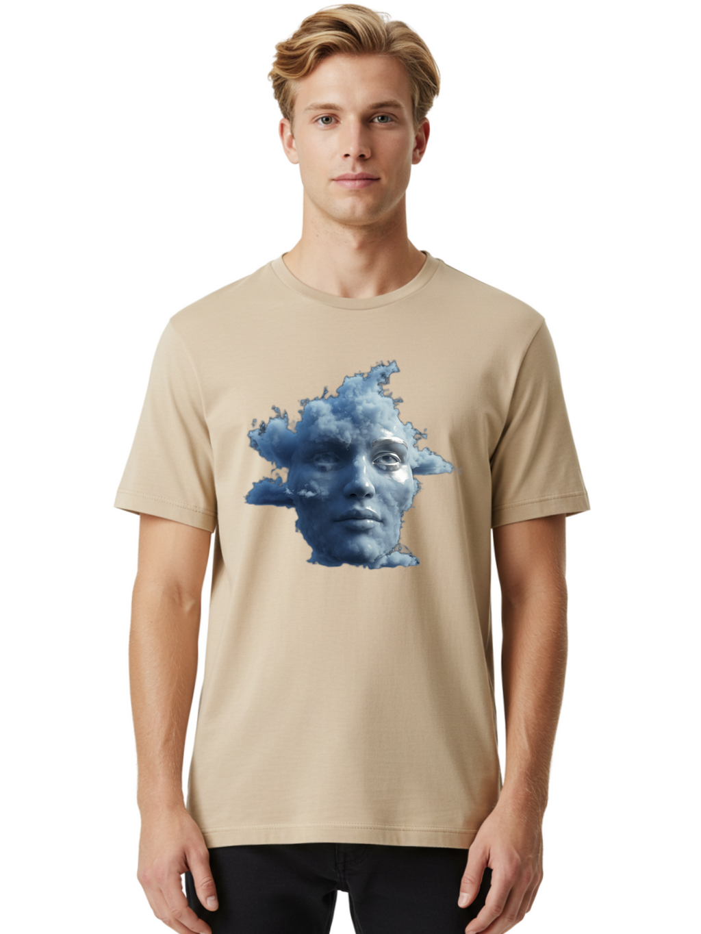 Cloud-Face Men'S Graphic Tee, 100% Cotton, Comfortable Casual Summer Wear, Machine Washable, Vintage Camera, Old Camera, Antique Camera, Black Camera, Classic Photography, Photography Equipment, Nostalgic Device, Film Camera, Camera Art Bam049