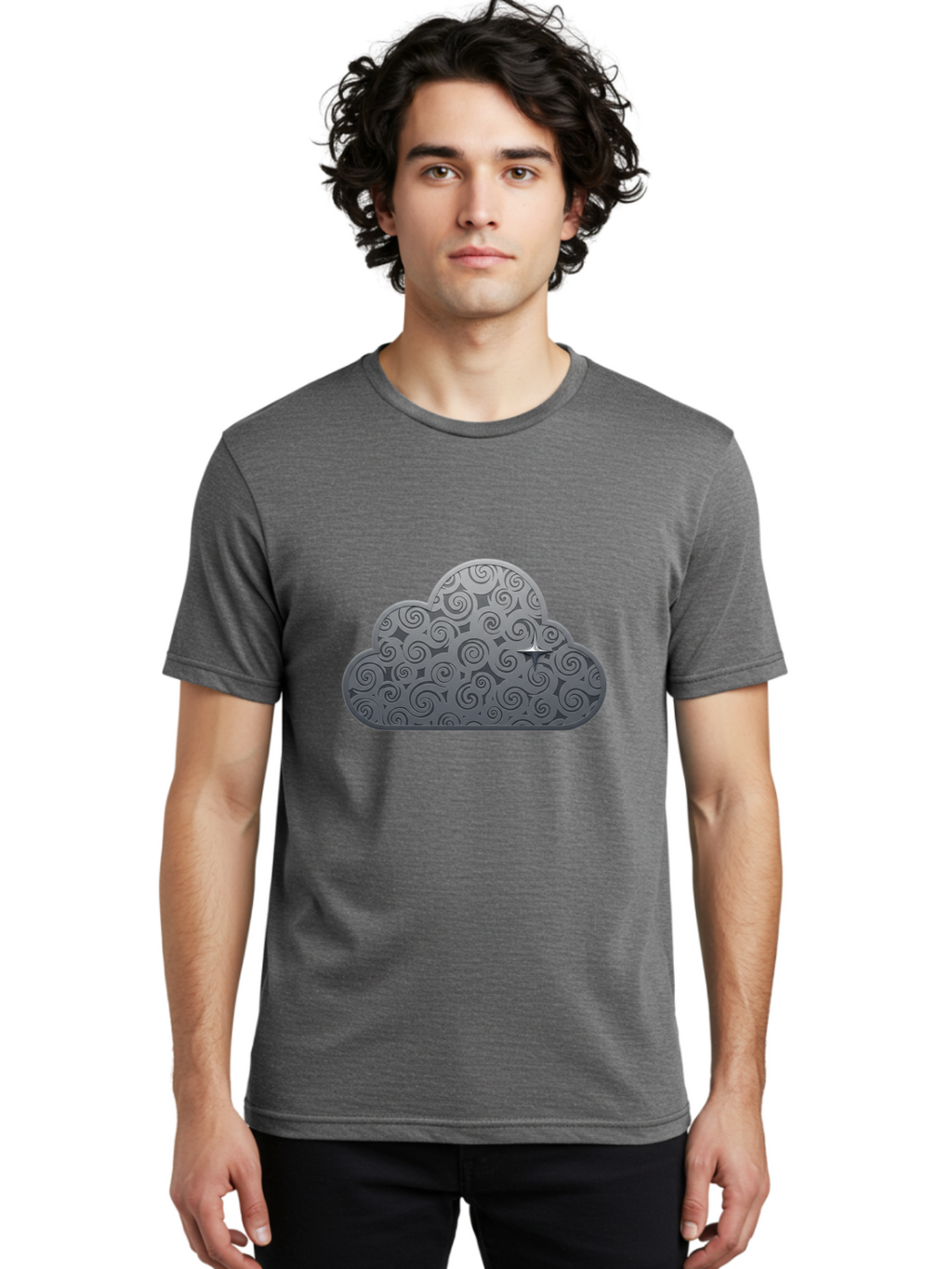 Cloud-Icon-1 Men'S Graphic Tee, 100% Cotton, Comfortable Casual Summer Wear, Machine Washable, Vintage Camera, Old Camera, Antique Camera, Black Camera, Classic Photography, Photography Equipment, Nostalgic Device, Film Camera, Camera Art Bam050