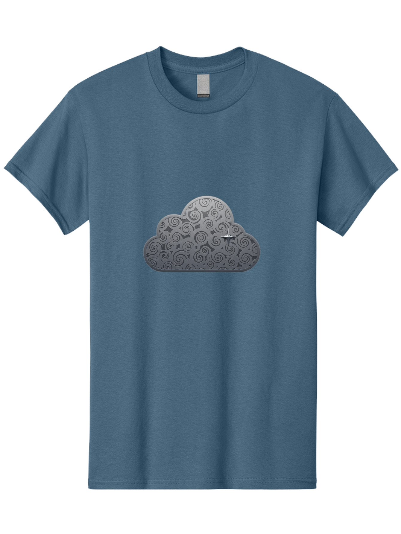 Cloud-Icon-1 Men'S Graphic Tee, 100% Cotton, Comfortable Casual Summer Wear, Machine Washable, Vintage Camera, Old Camera, Antique Camera, Black Camera, Classic Photography, Photography Equipment, Nostalgic Device, Film Camera, Camera Art Bam050