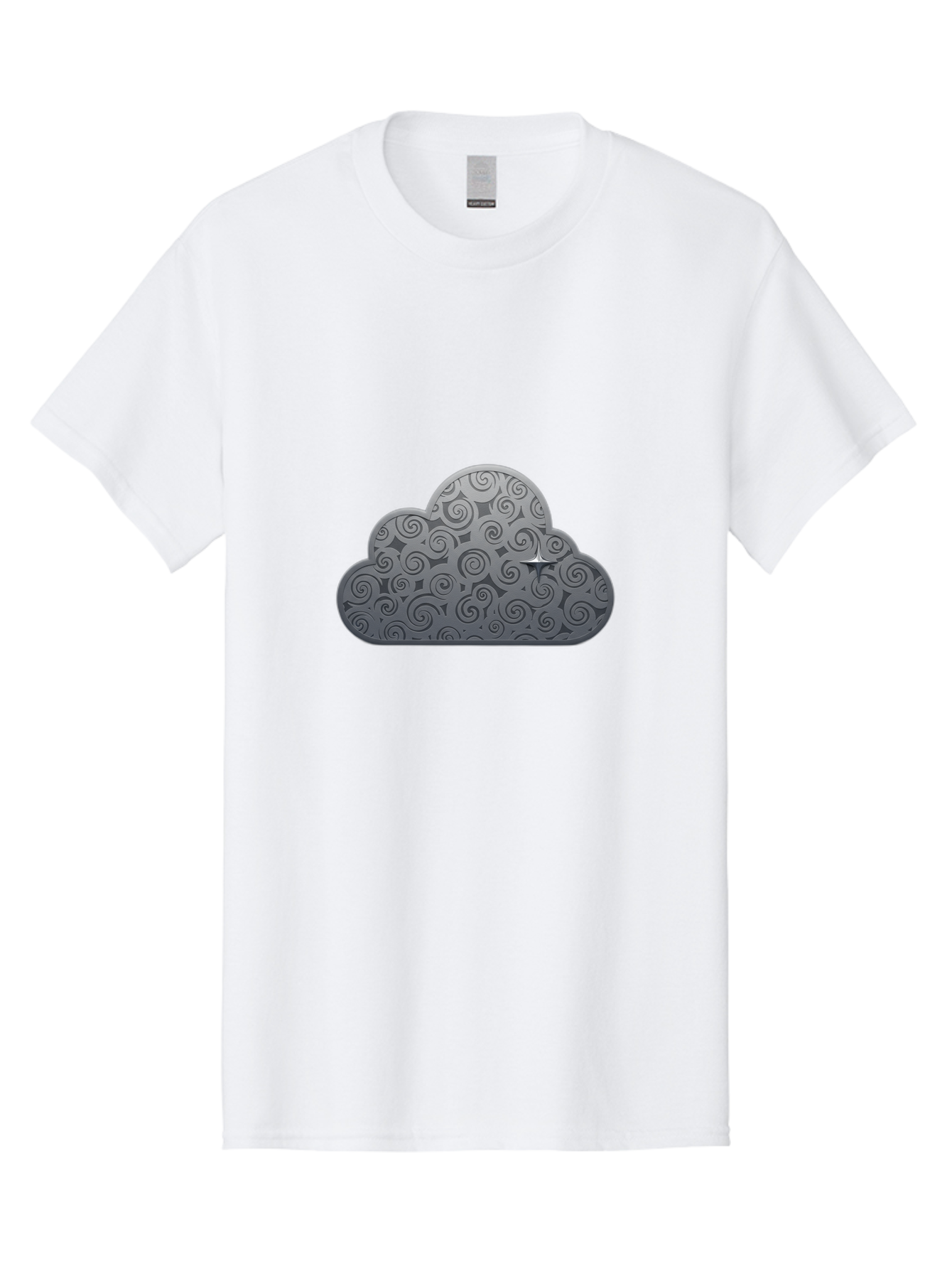 Cloud-Icon-1 Men'S Graphic Tee, 100% Cotton, Comfortable Casual Summer Wear, Machine Washable, Vintage Camera, Old Camera, Antique Camera, Black Camera, Classic Photography, Photography Equipment, Nostalgic Device, Film Camera, Camera Art Bam050