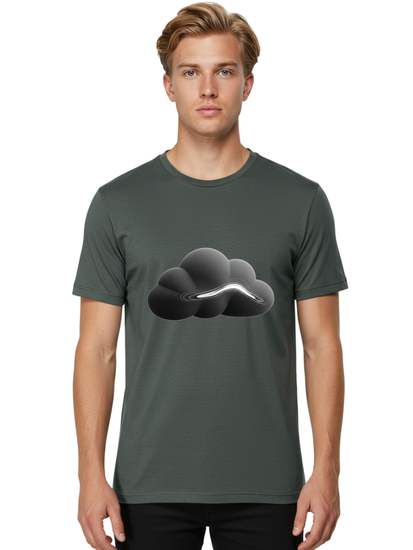 Cloud-Icon Men'S Graphic Tee, 100% Cotton, Comfortable Casual Summer Wear, Machine Washable, Vintage Camera, Old Camera, Antique Camera, Black Camera, Classic Photography, Photography Equipment, Nostalgic Device, Film Camera, Camera Art Bam051
