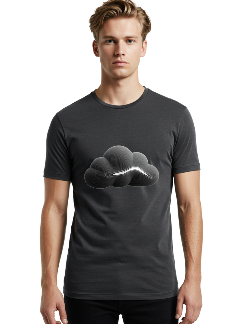 Cloud-Icon Men'S Graphic Tee, 100% Cotton, Comfortable Casual Summer Wear, Machine Washable, Vintage Camera, Old Camera, Antique Camera, Black Camera, Classic Photography, Photography Equipment, Nostalgic Device, Film Camera, Camera Art Bam051