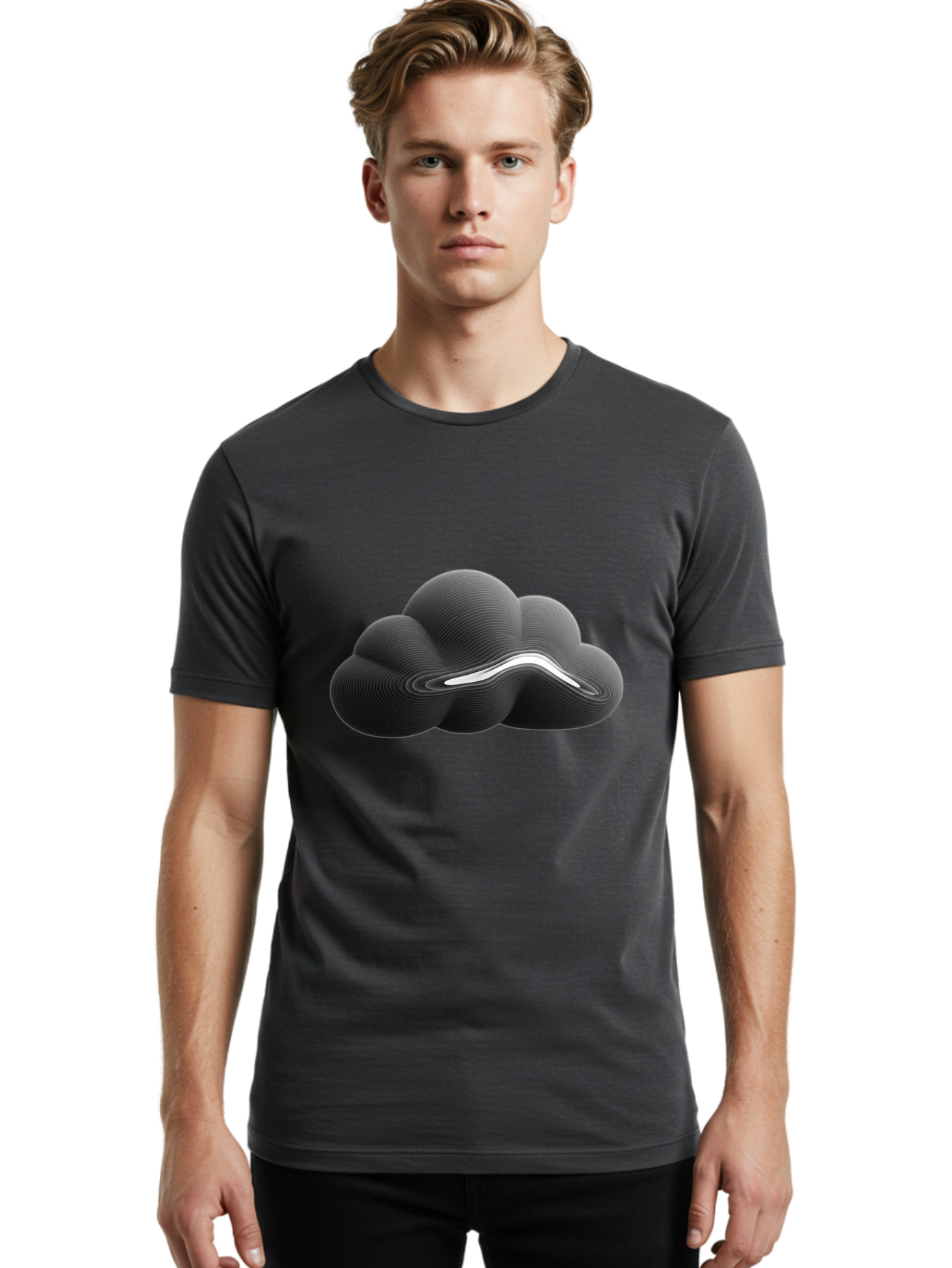 Cloud-Icon Men'S Graphic Tee, 100% Cotton, Comfortable Casual Summer Wear, Machine Washable, Vintage Camera, Old Camera, Antique Camera, Black Camera, Classic Photography, Photography Equipment, Nostalgic Device, Film Camera, Camera Art Bam051