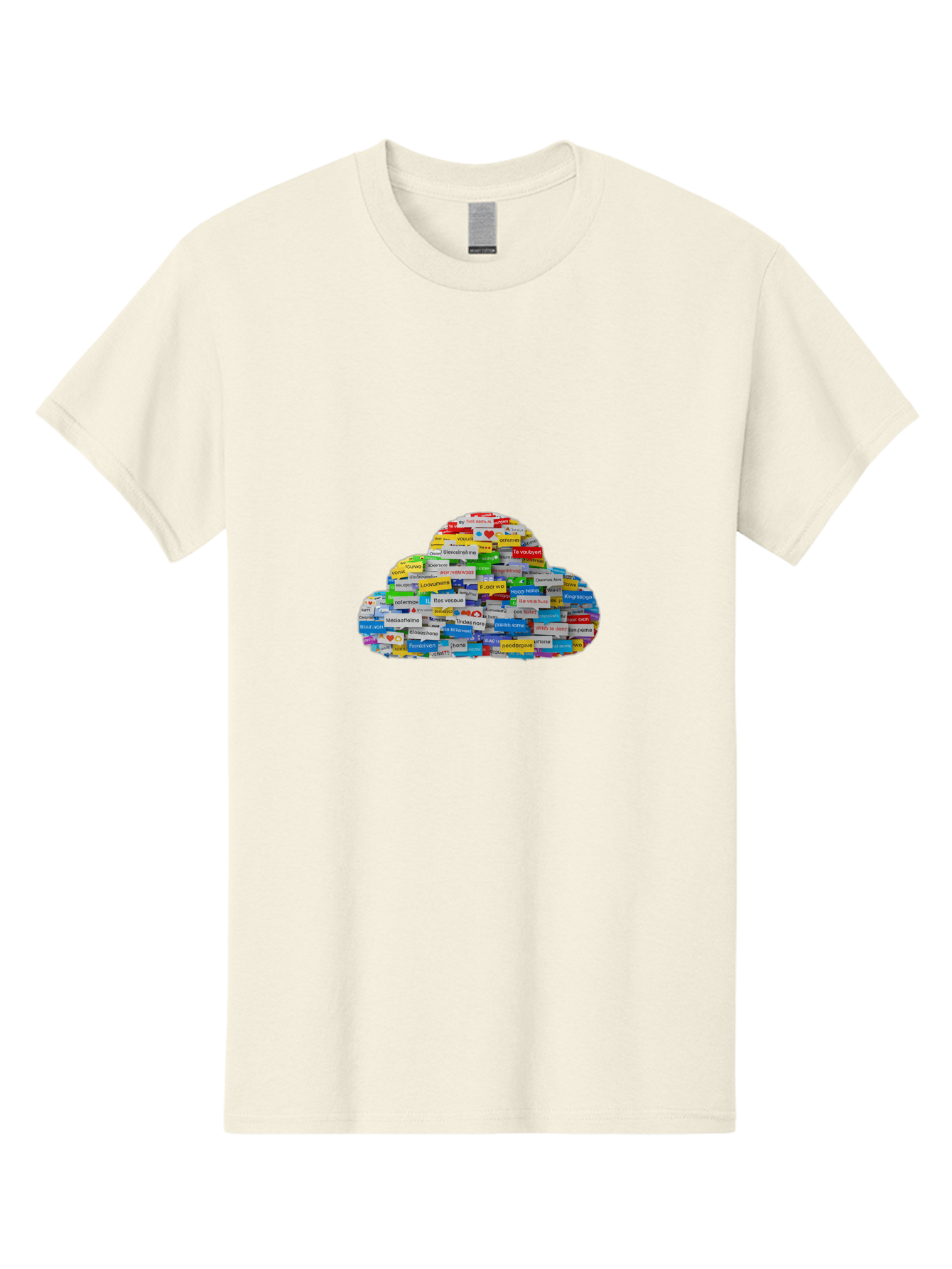 Cloud-Of-Brand-Logos Men'S Graphic Tee, 100% Cotton, Comfortable Casual Summer Wear, Machine Washable, Vintage Camera, Old Camera, Antique Camera, Black Camera, Classic Photography, Photography Equipment, Nostalgic Device, Film Camera, Bam052