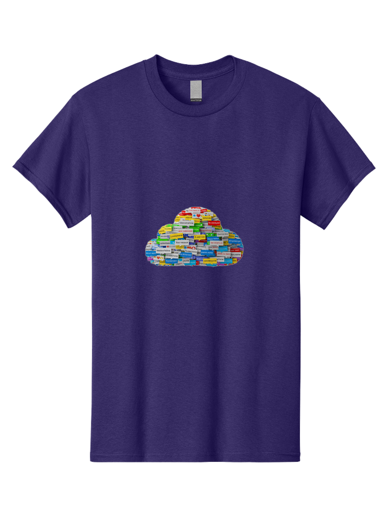Cloud-Of-Brand-Logos Men'S Graphic Tee, 100% Cotton, Comfortable Casual Summer Wear, Machine Washable, Vintage Camera, Old Camera, Antique Camera, Black Camera, Classic Photography, Photography Equipment, Nostalgic Device, Film Camera, Bam052
