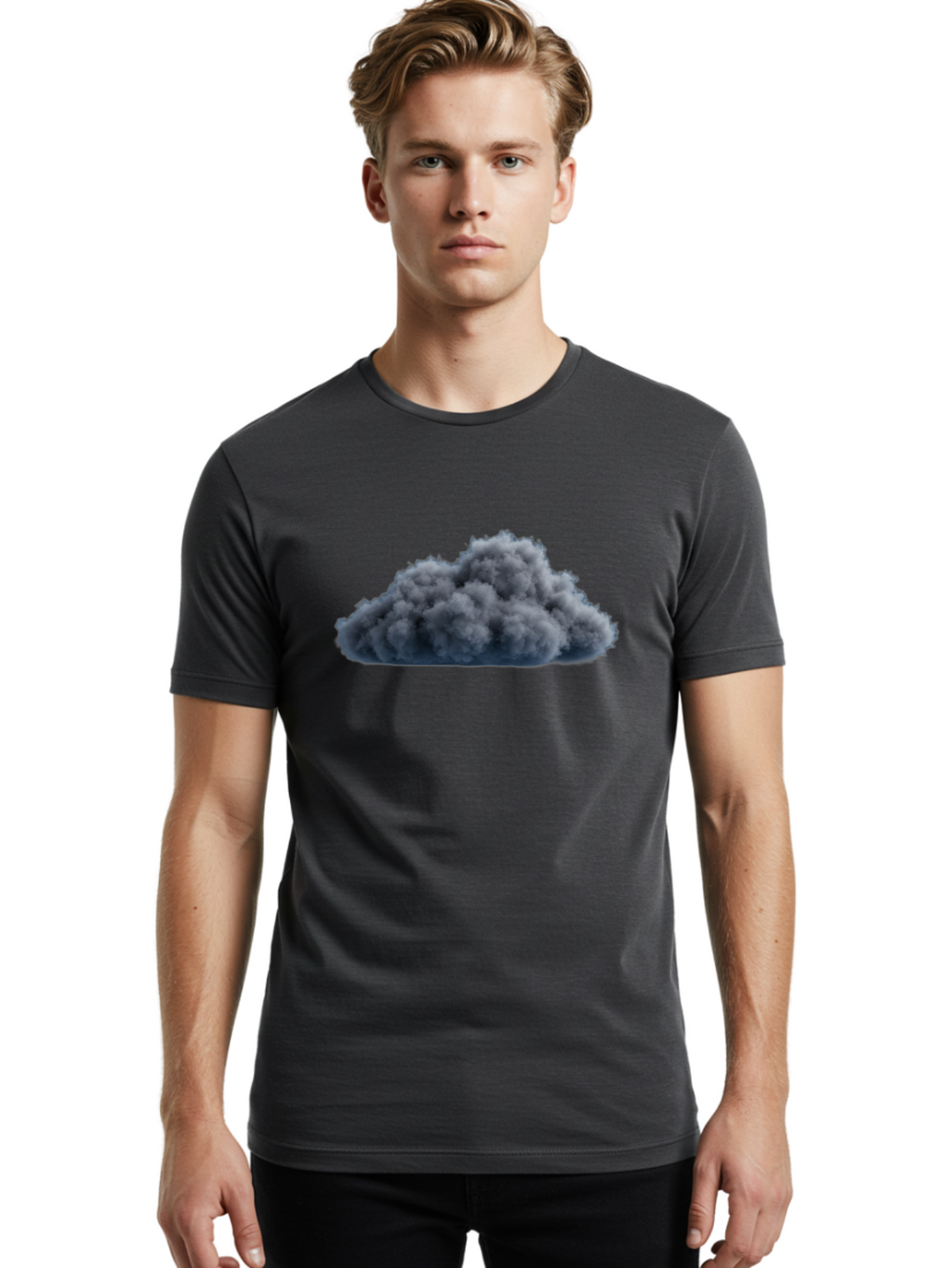 Cloud-Of-Smoke Men'S Graphic Tee, 100% Cotton, Comfortable Casual Summer Wear, Machine Washable, Vintage Camera, Old Camera, Antique Camera, Black Camera, Classic Photography, Photography Equipment, Nostalgic Device, Film Camera, Camera Art Bam053