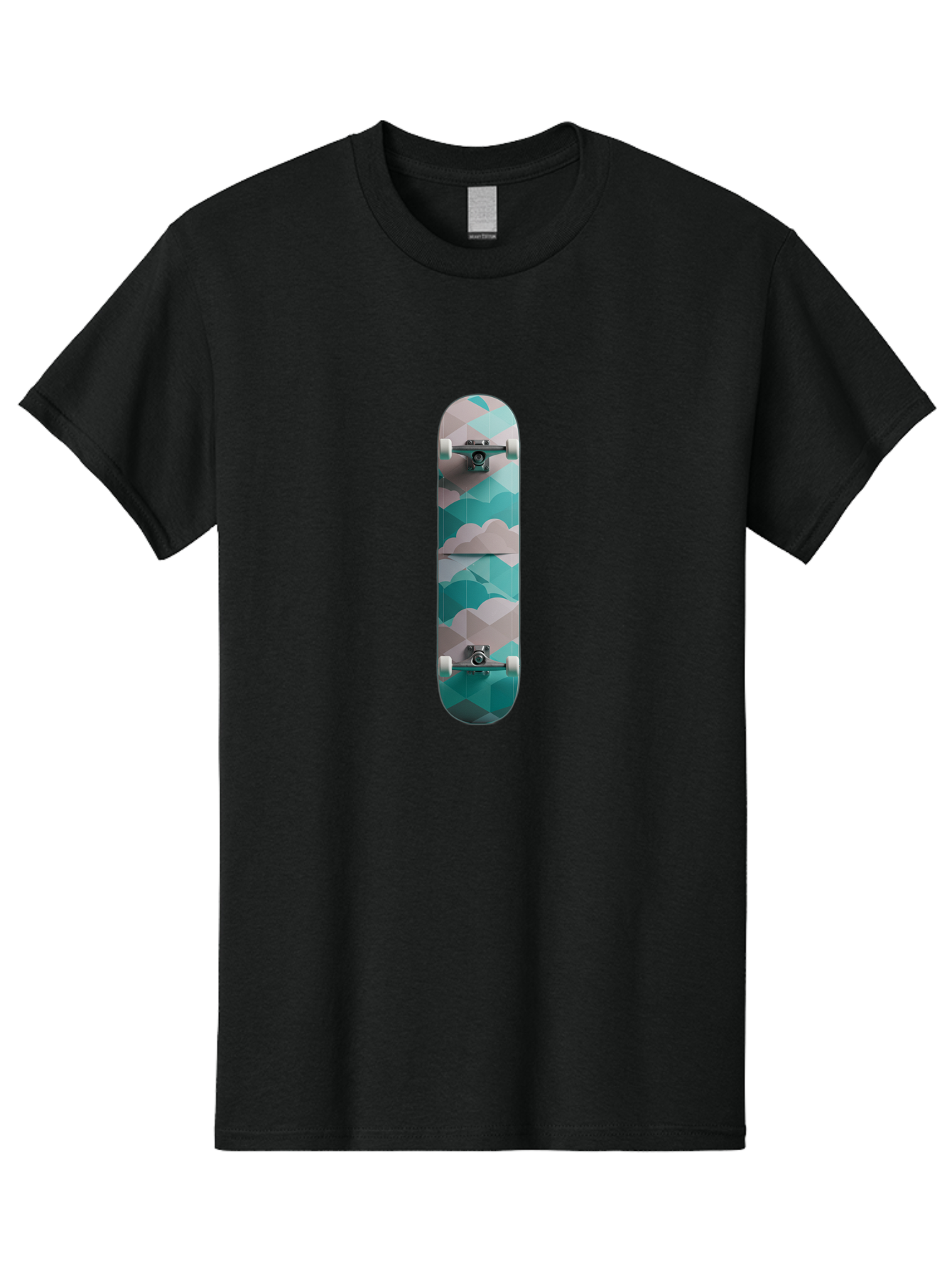 Cloud-Skateboard-1 Men'S Graphic Tee, 100% Cotton, Comfortable Casual Summer Wear, Machine Washable, Vintage Camera, Old Camera, Antique Camera, Black Camera, Classic Photography, Photography Equipment, Nostalgic Device, Film Camera, Bam054
