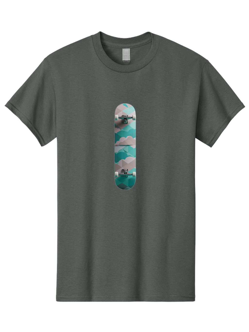 Cloud-Skateboard-1 Men'S Graphic Tee, 100% Cotton, Comfortable Casual Summer Wear, Machine Washable, Vintage Camera, Old Camera, Antique Camera, Black Camera, Classic Photography, Photography Equipment, Nostalgic Device, Film Camera, Bam054