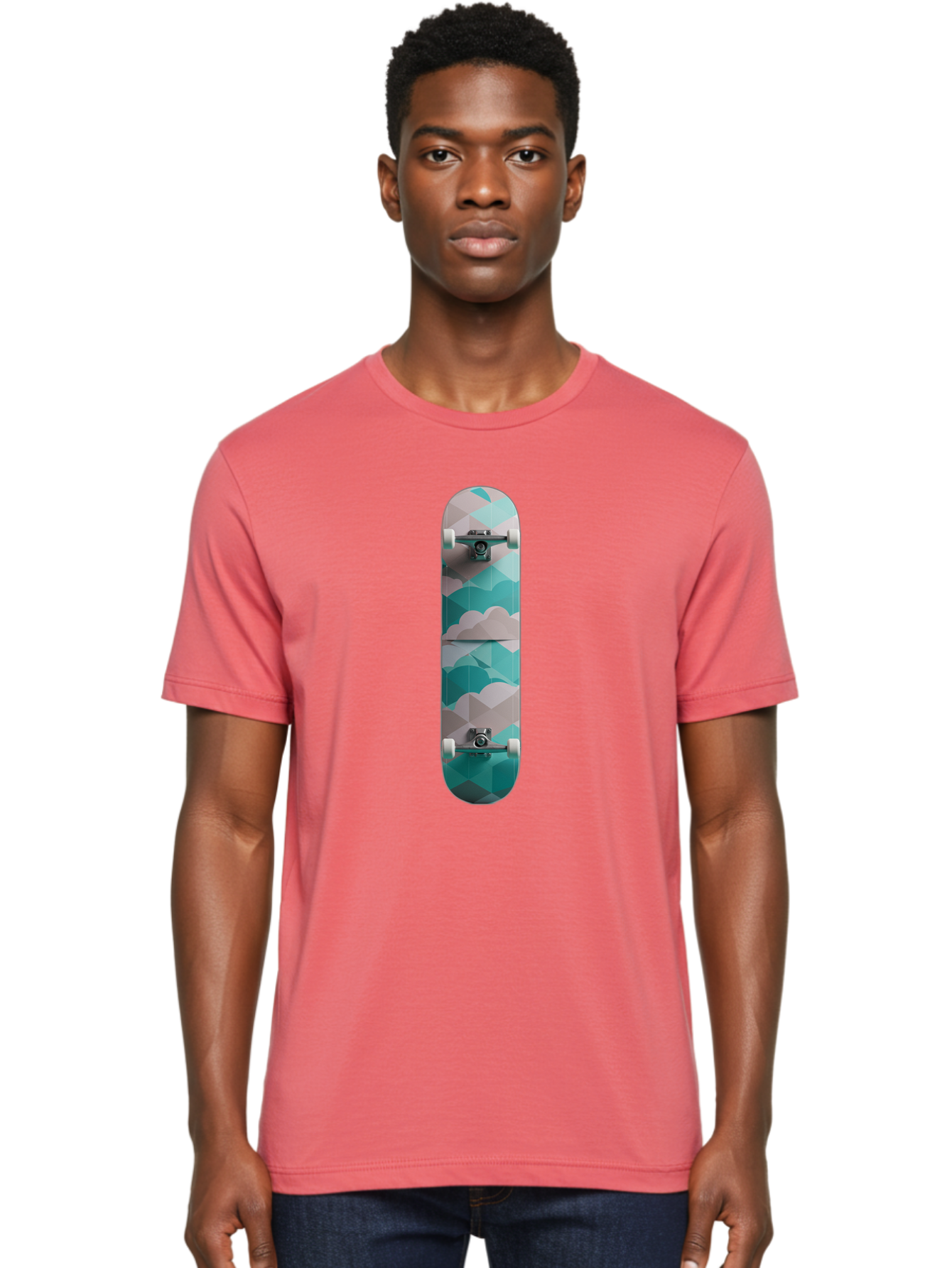 Cloud-Skateboard-1 Men'S Graphic Tee, 100% Cotton, Comfortable Casual Summer Wear, Machine Washable, Vintage Camera, Old Camera, Antique Camera, Black Camera, Classic Photography, Photography Equipment, Nostalgic Device, Film Camera, Bam054