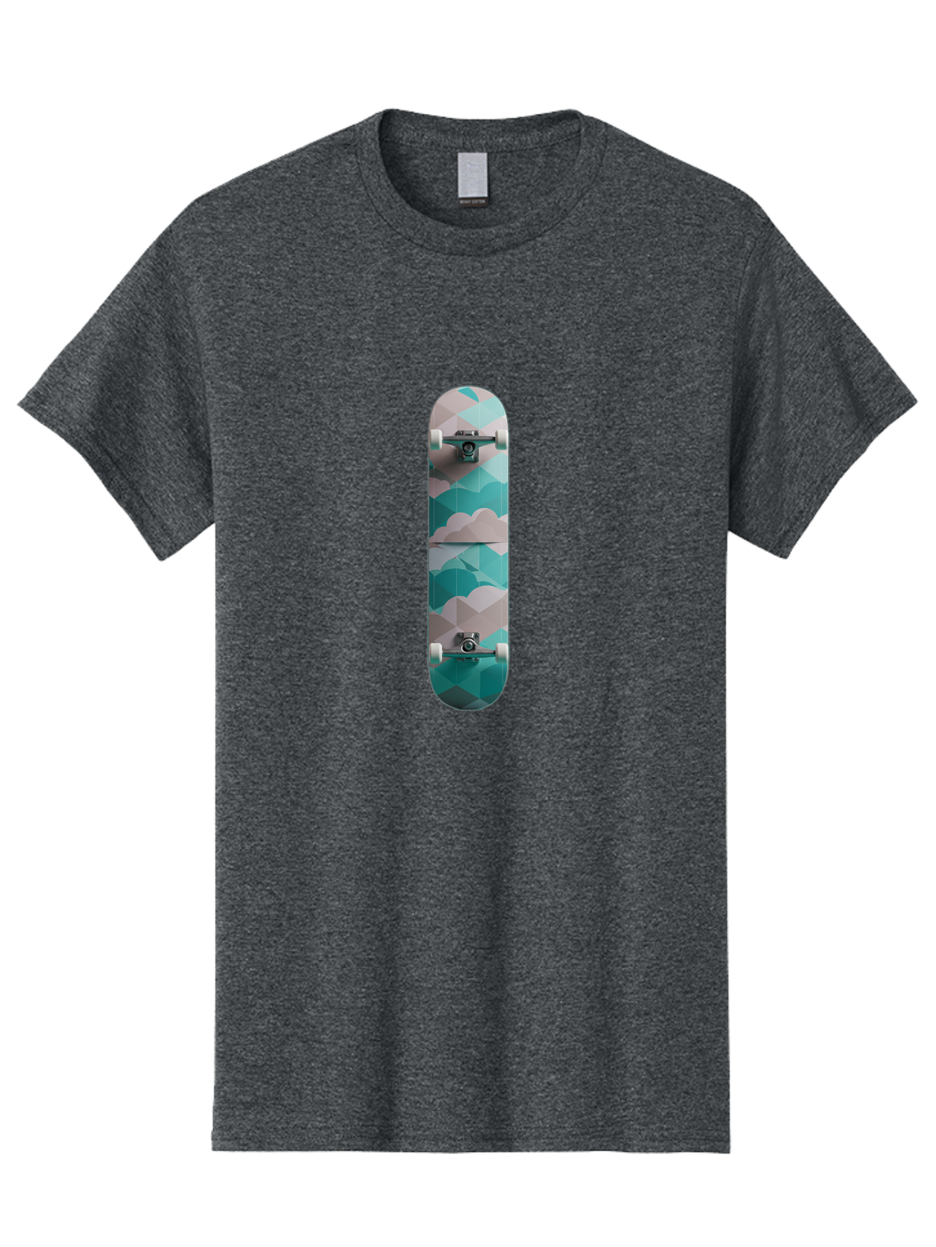 Cloud-Skateboard-1 Men'S Graphic Tee, 100% Cotton, Comfortable Casual Summer Wear, Machine Washable, Vintage Camera, Old Camera, Antique Camera, Black Camera, Classic Photography, Photography Equipment, Nostalgic Device, Film Camera, Bam054