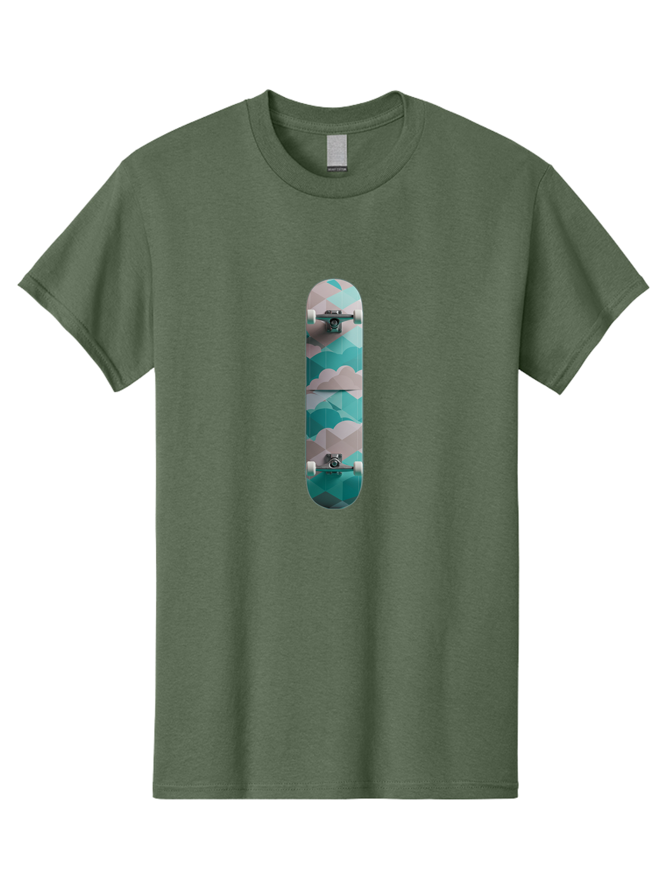 Cloud-Skateboard-1 Men'S Graphic Tee, 100% Cotton, Comfortable Casual Summer Wear, Machine Washable, Vintage Camera, Old Camera, Antique Camera, Black Camera, Classic Photography, Photography Equipment, Nostalgic Device, Film Camera, Bam054