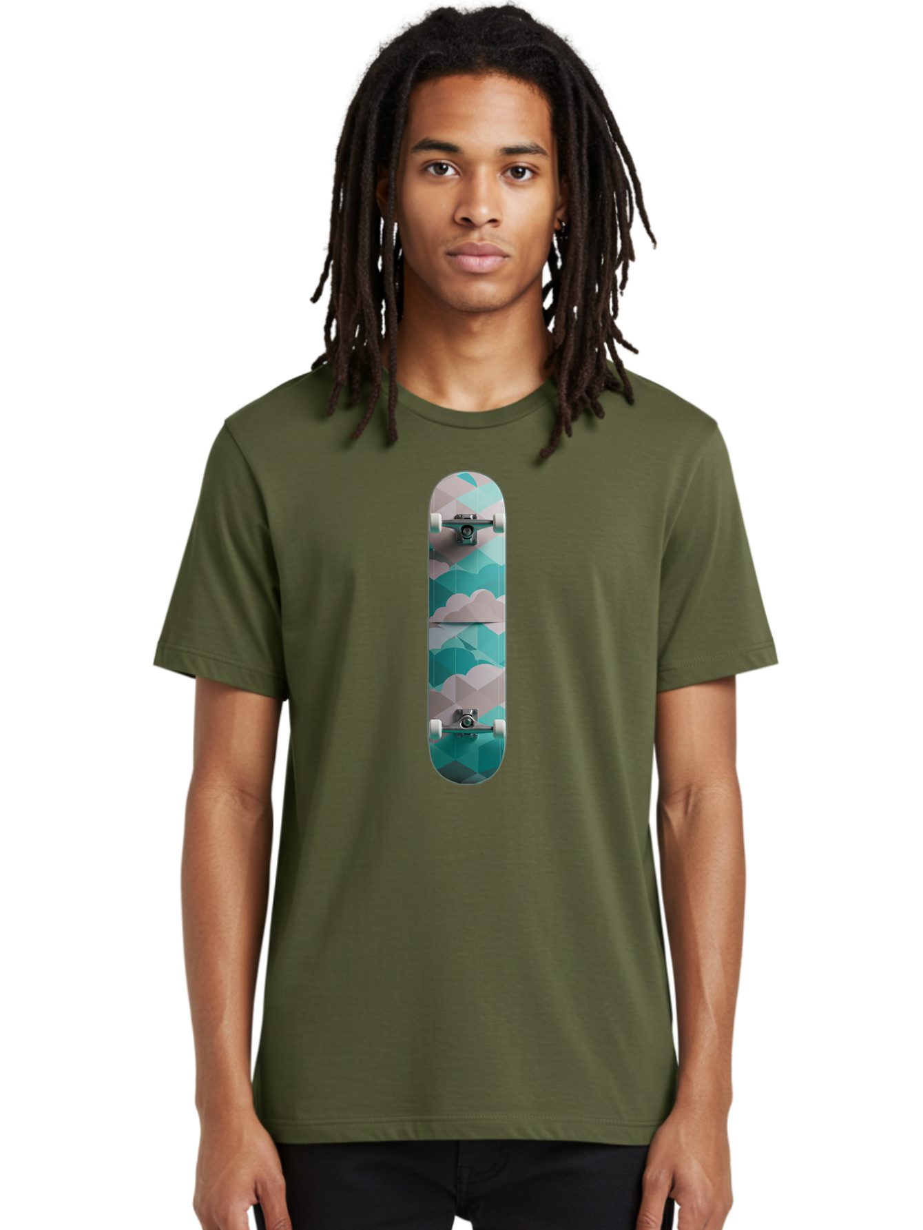 Cloud-Skateboard-1 Men'S Graphic Tee, 100% Cotton, Comfortable Casual Summer Wear, Machine Washable, Vintage Camera, Old Camera, Antique Camera, Black Camera, Classic Photography, Photography Equipment, Nostalgic Device, Film Camera, Bam054