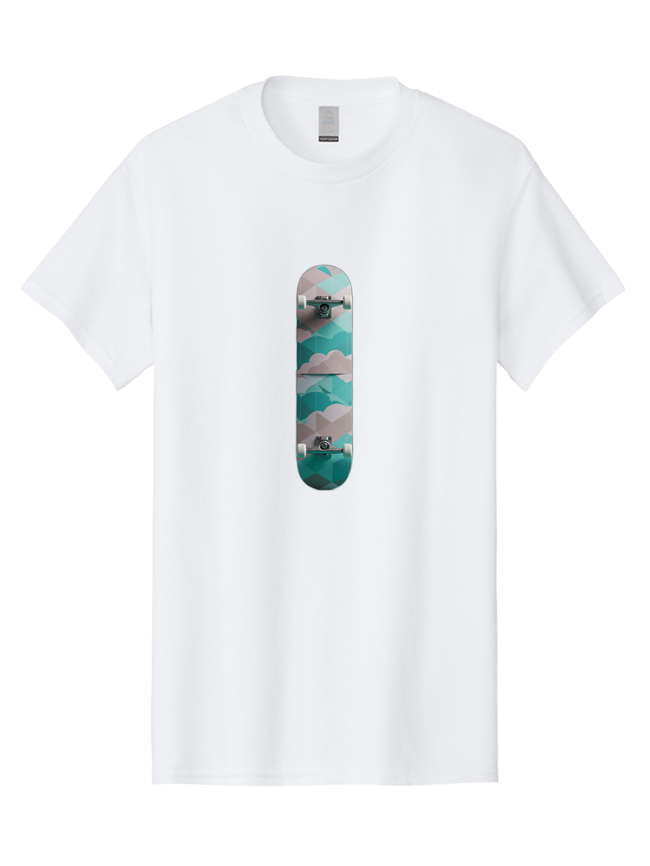 Cloud-Skateboard-1 Men'S Graphic Tee, 100% Cotton, Comfortable Casual Summer Wear, Machine Washable, Vintage Camera, Old Camera, Antique Camera, Black Camera, Classic Photography, Photography Equipment, Nostalgic Device, Film Camera, Bam054