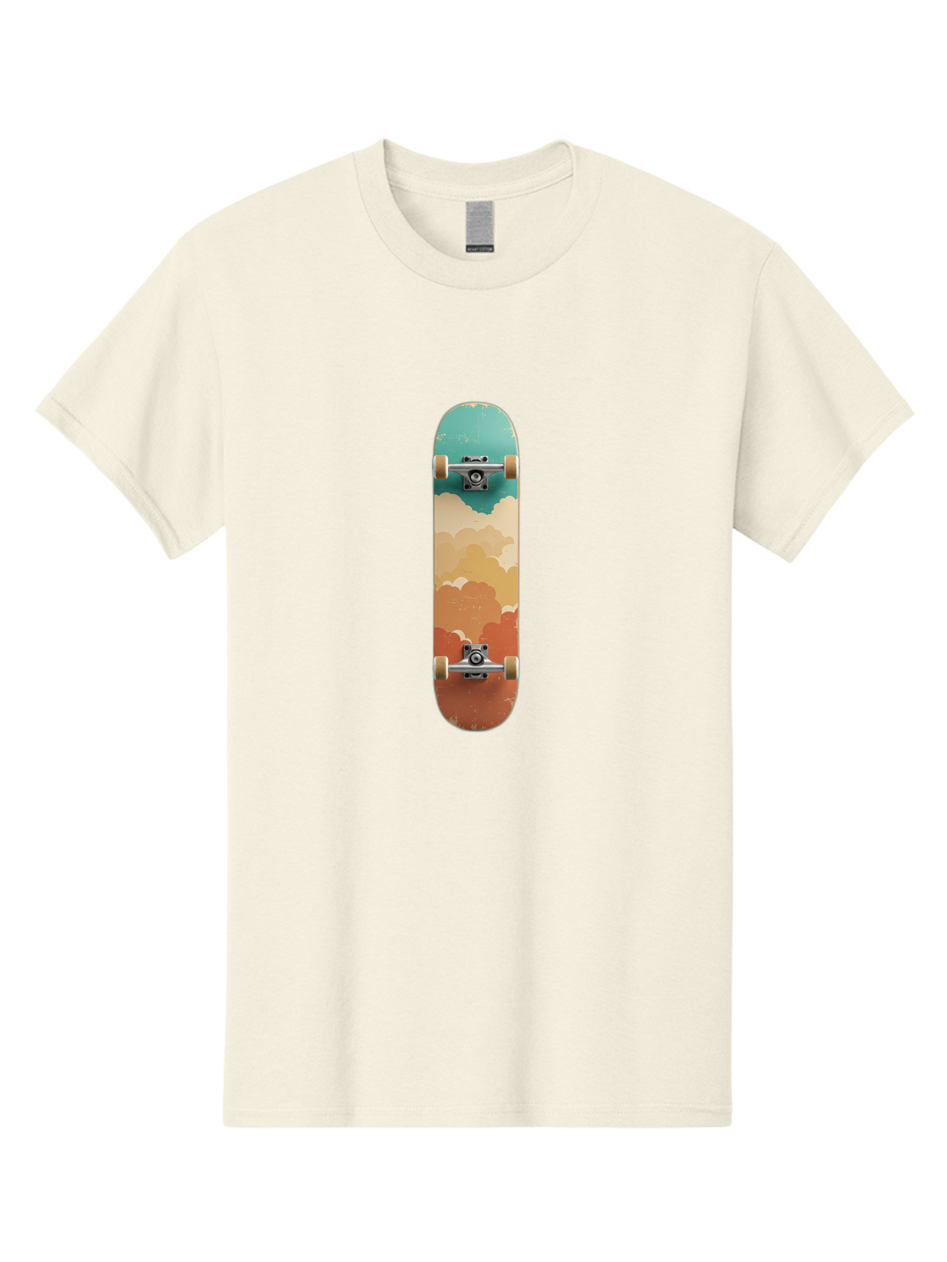 Cloud-Skateboard-2 Men'S Graphic Tee, 100% Cotton, Comfortable Casual Summer Wear, Machine Washable, Vintage Camera, Old Camera, Antique Camera, Black Camera, Classic Photography, Photography Equipment, Nostalgic Device, Film Camera, Bam055