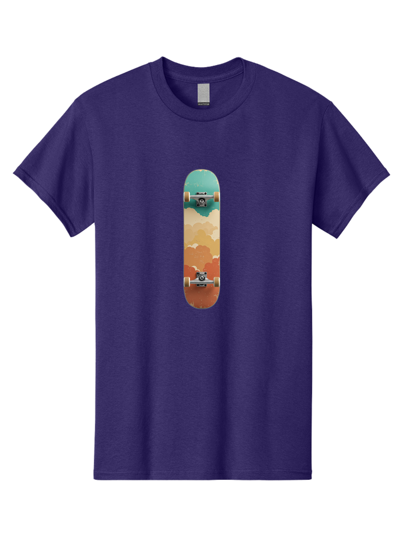 Cloud-Skateboard-2 Men'S Graphic Tee, 100% Cotton, Comfortable Casual Summer Wear, Machine Washable, Vintage Camera, Old Camera, Antique Camera, Black Camera, Classic Photography, Photography Equipment, Nostalgic Device, Film Camera, Bam055